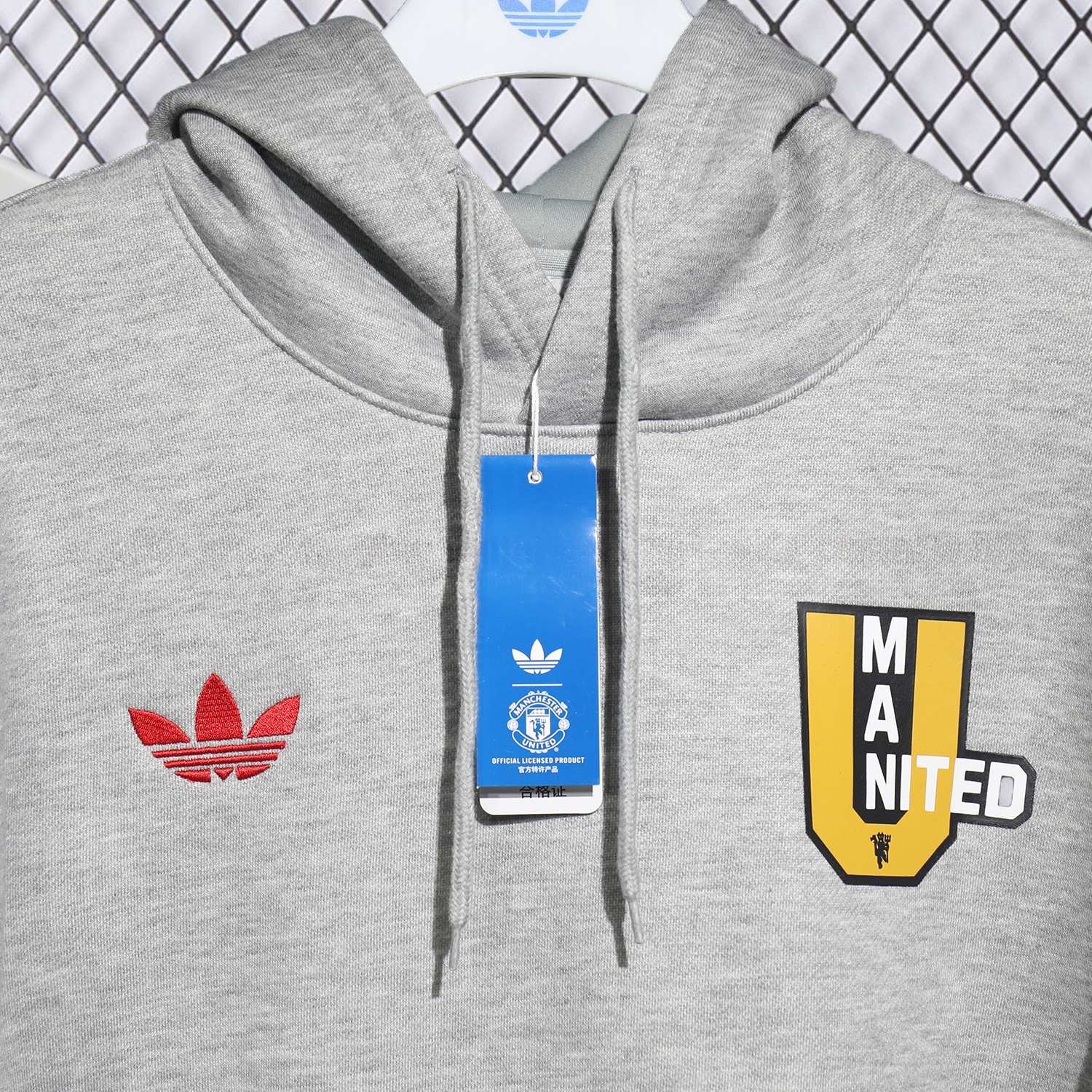 Manchester United 25-26 Pure Color Training Set - Grey Top and Grey Pants - Unitedfutballjersey