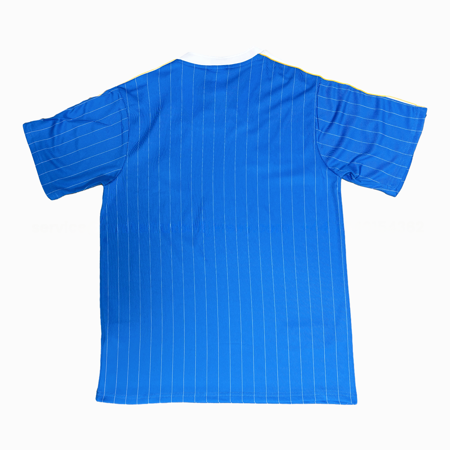 Real Madrid 25-26 Trefoil White Lines Blue Travel Jersey - Fans Version - Unitedfutballjersey