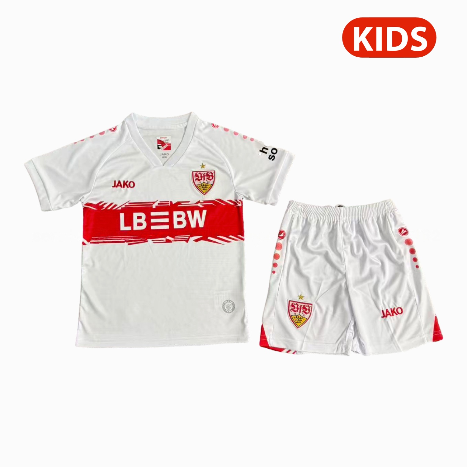 VfB Stuttgart 25-26 Home Kids Kit - Unitedfutballjersey