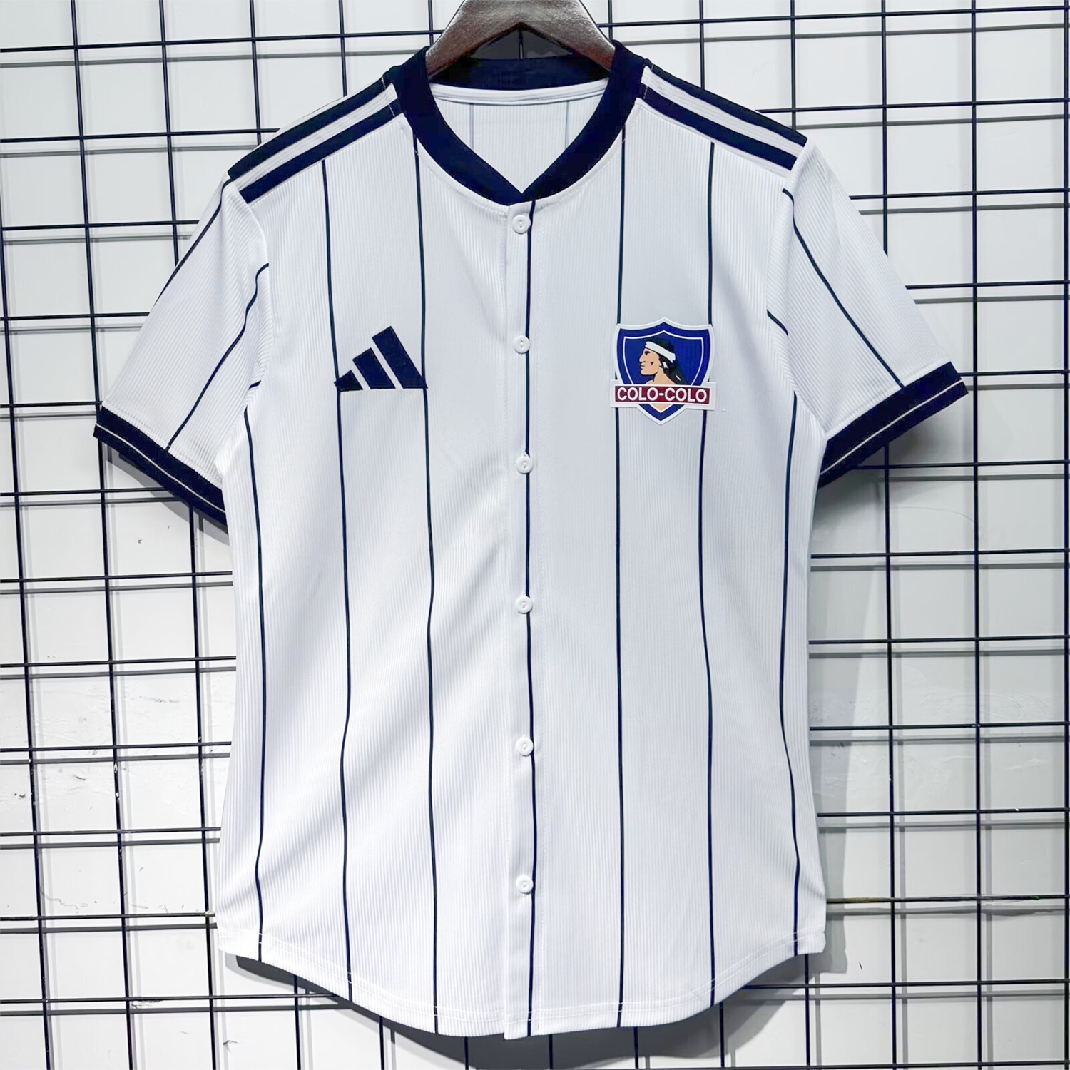 Colo Colo 25-26 White Baseball Jersey - Unitedfutballjersey