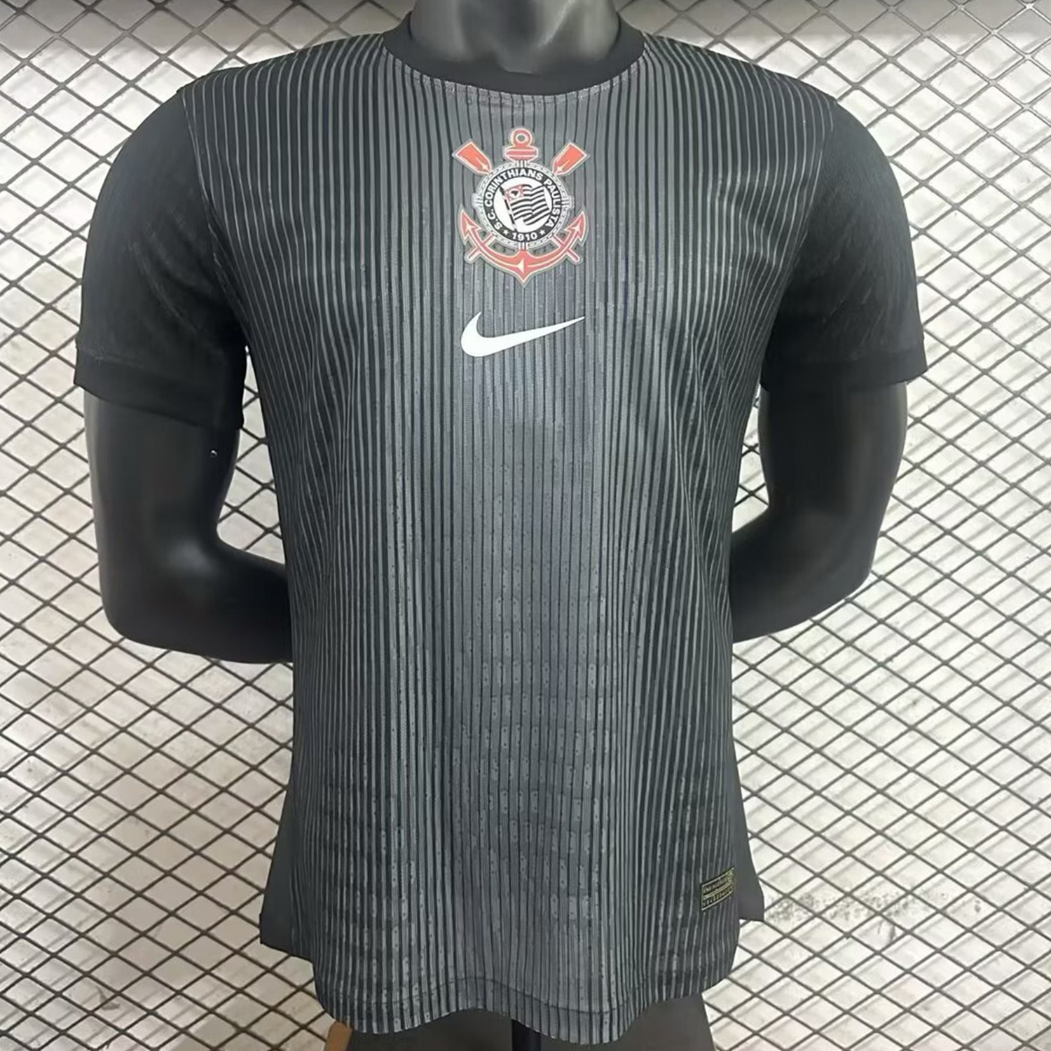 Corinthians 25-26 Goalkeeper Black Jersey - Player Version - Unitedfutballjersey