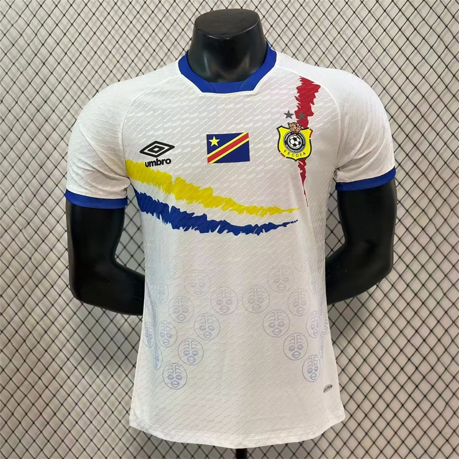 Retro Congo 2023 Away White Jersey - Player Version - Unitedfutballjersey