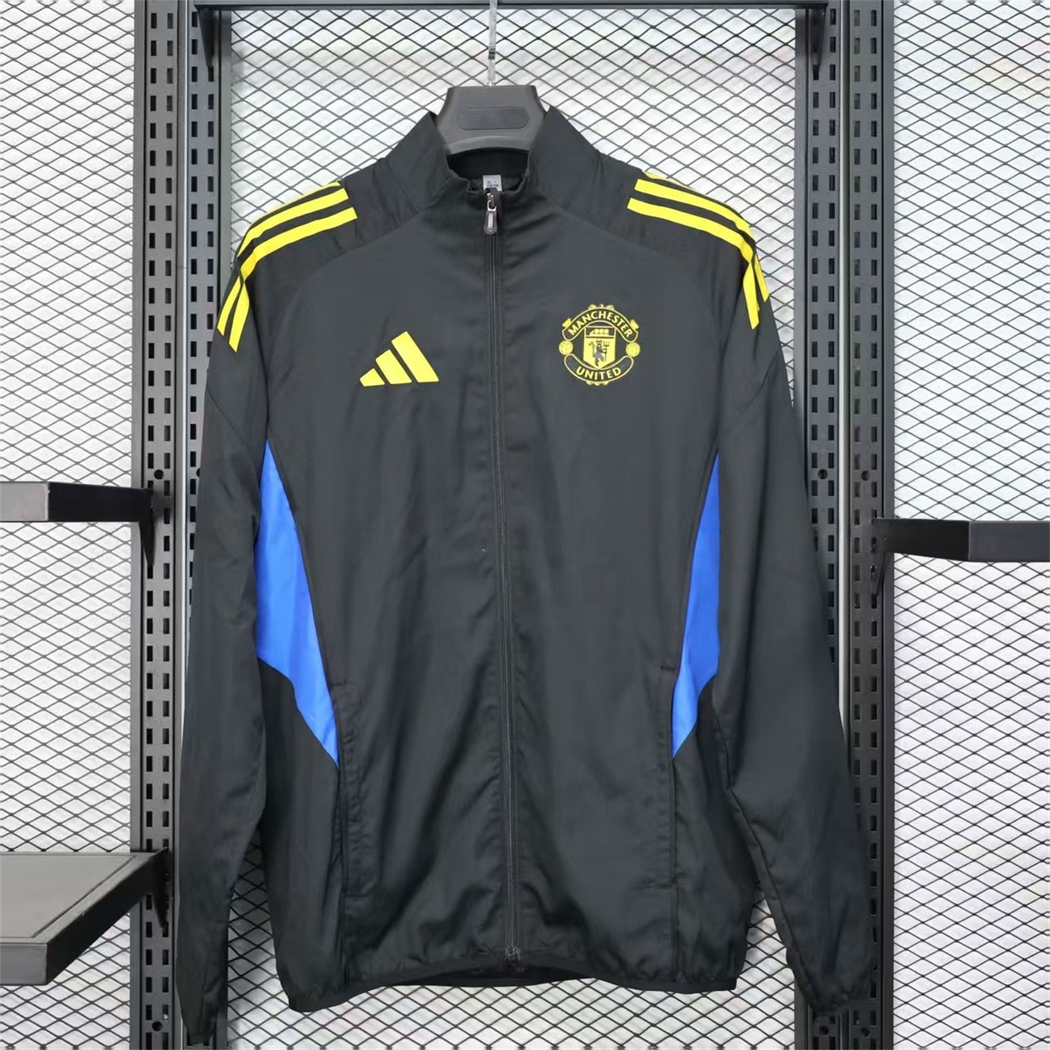 Manchester United 25-26 Black Windbreaker Jacket - Deep Green - Unitedfutballjersey