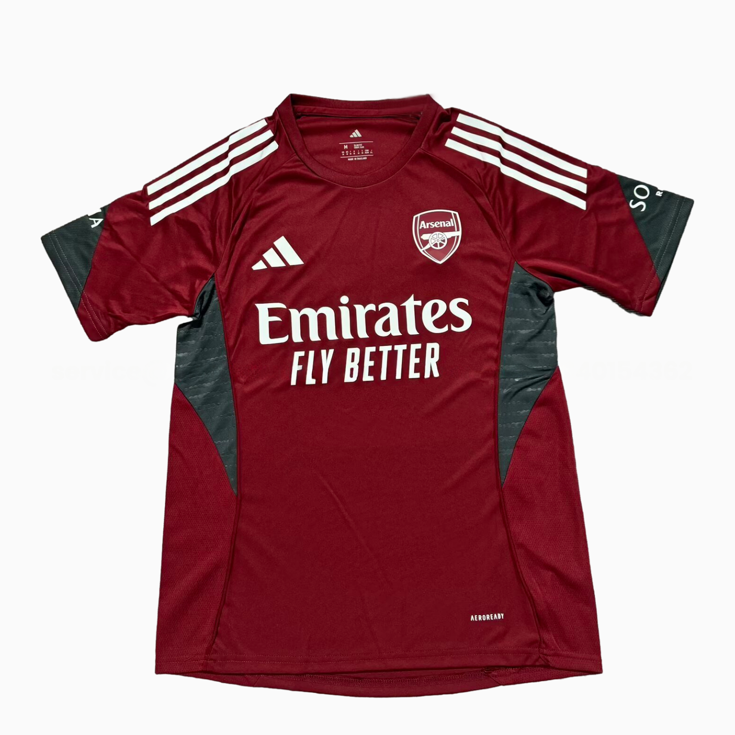Arsenal 25-26 Wine Red Training Jersey - Fans Version - Unitedfutballjersey