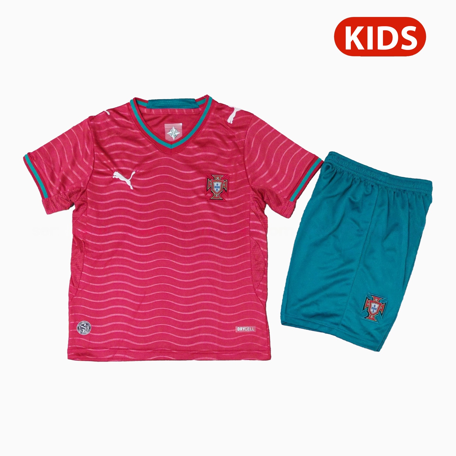 Portugal 2026 Home Kids Kit - Unitedfutballjersey