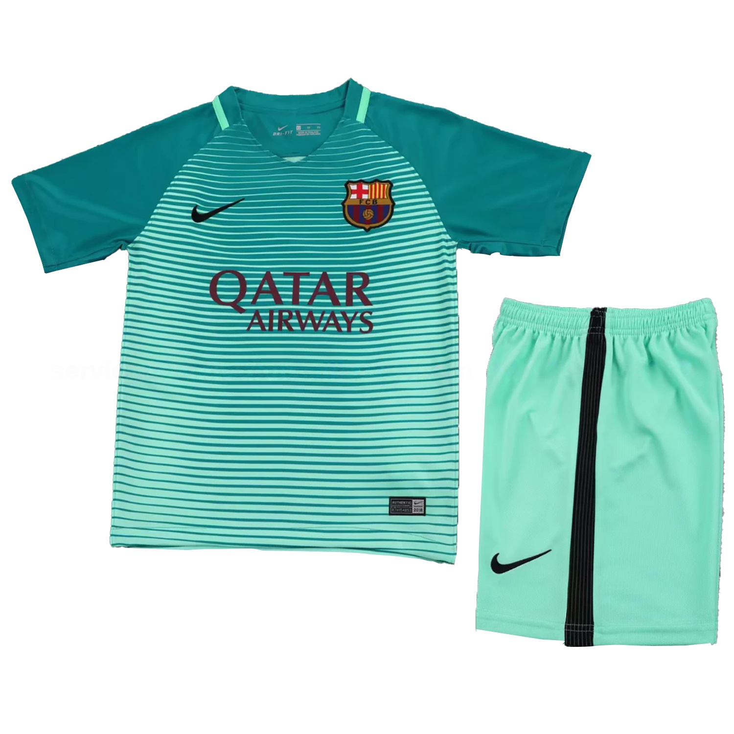 Retro Barcelona 2016-17 Third Kids Kit - Unitedfutballjersey