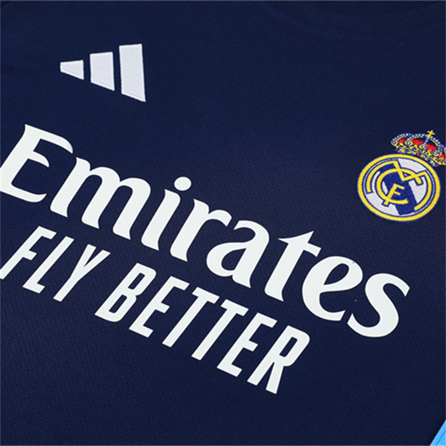 Real Madrid 25-26 Kids Short-Sleeve Training Set - Royal Blue Top & Royal Blue Shorts - Unitedfutballjersey