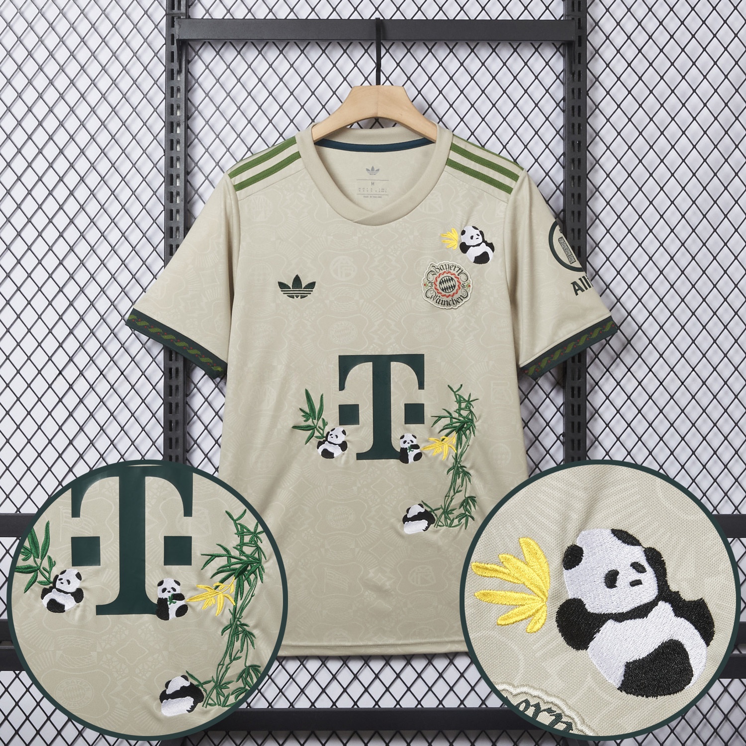 【Panda Bamboo Embroidered Version】Bayern Munich 25-26 Oktoberfest Jersey - Fans Version - Unitedfutballjersey