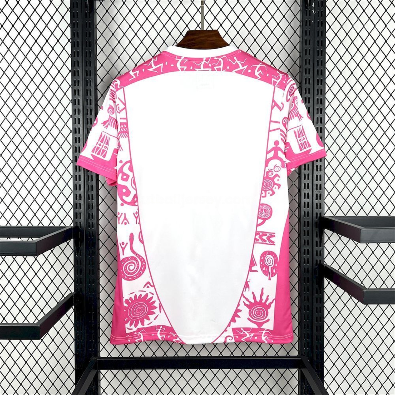 Mexico 25-26 Mayan Cvilization Pink And White Special Jersey - Fans Version - Unitedfutballjersey