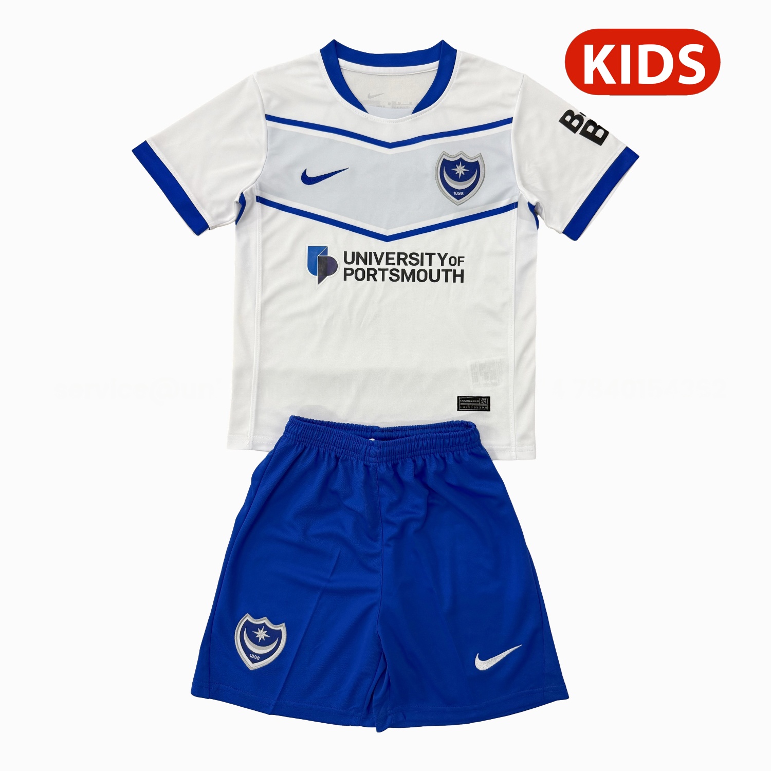 Portsmouth 25-26 Away Kids Kit - Unitedfutballjersey
