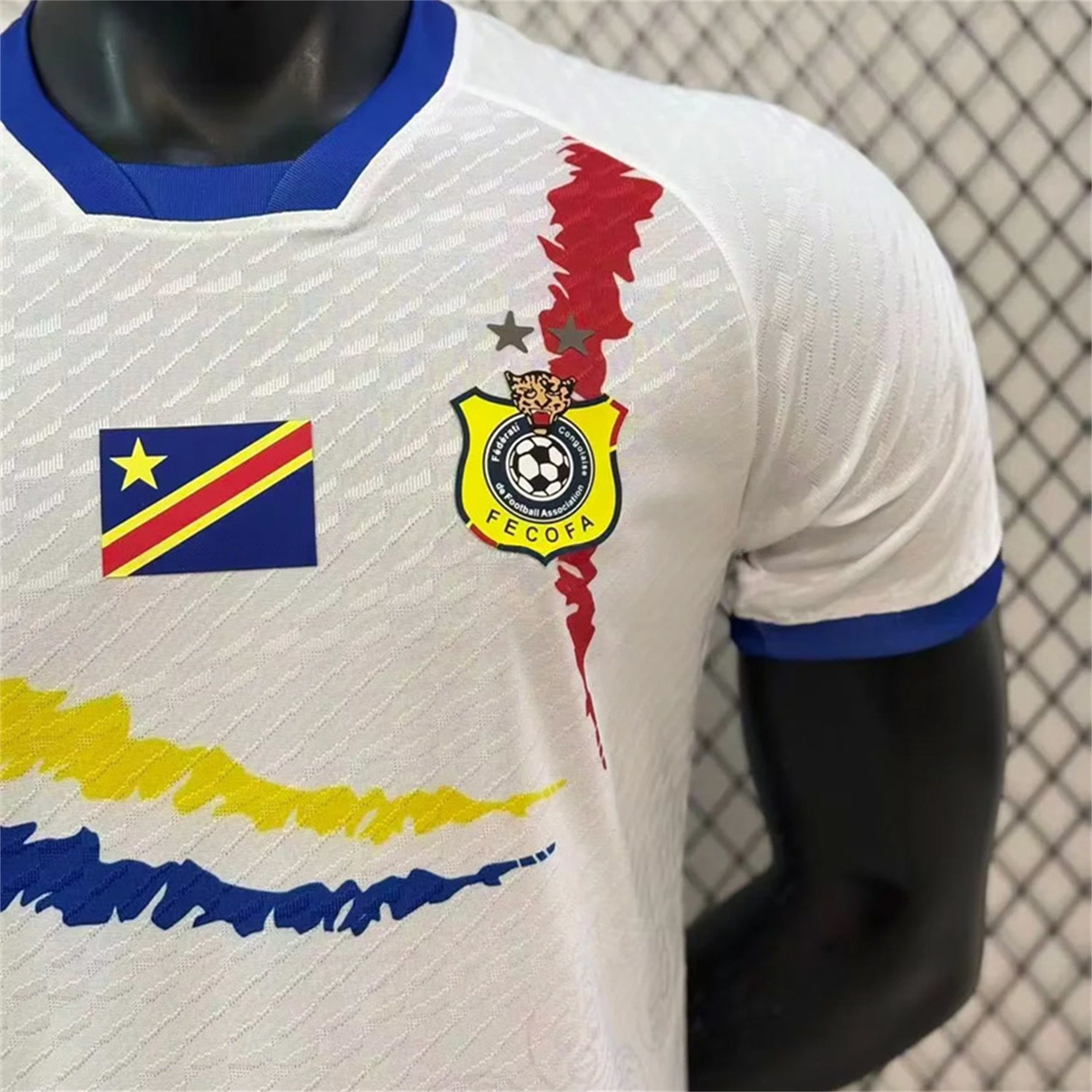 Retro Congo 2023 Away White Jersey - Player Version - Unitedfutballjersey