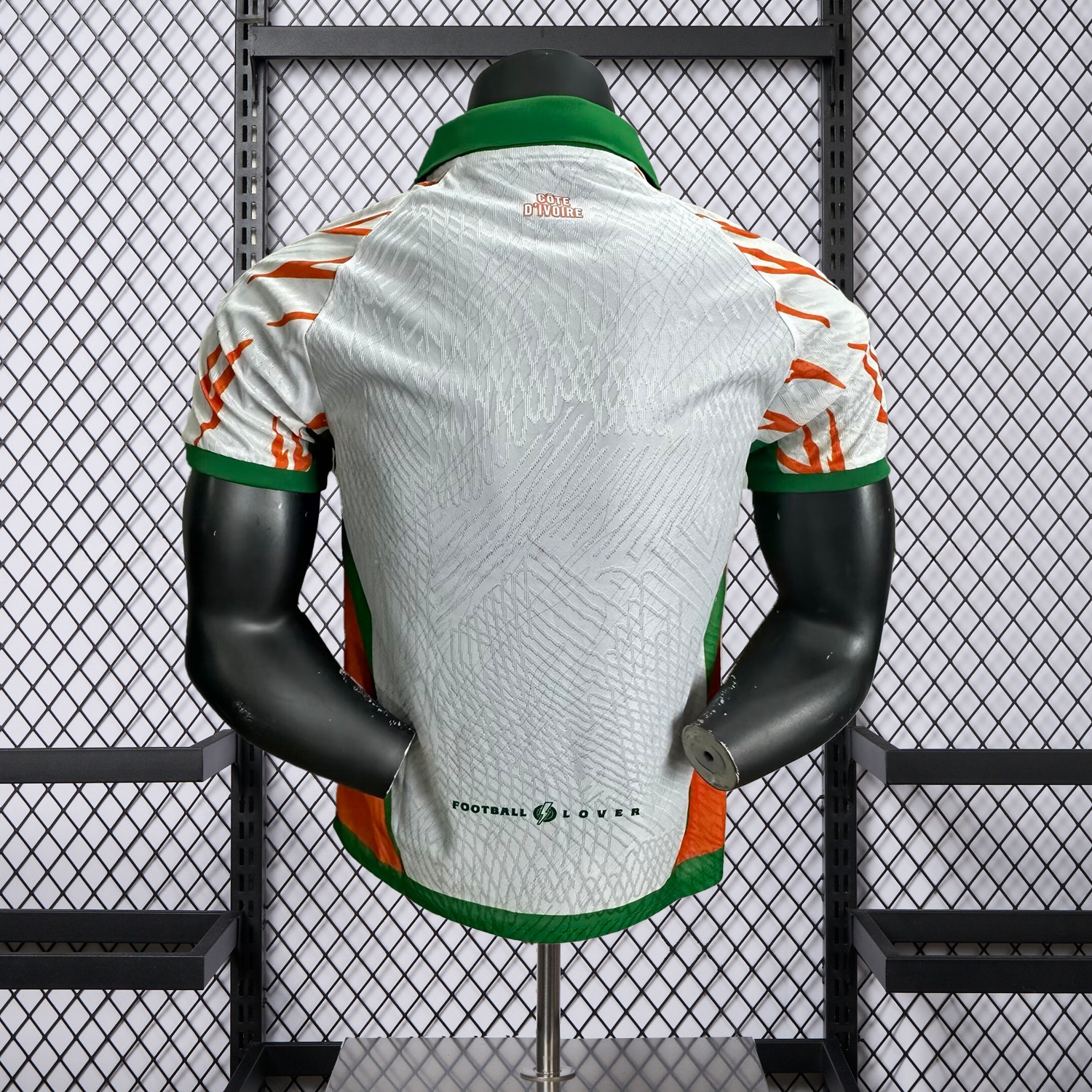 Ivory Coast 25-26 Elephant And Kid White Jersey - Player Version - Unitedfutballjersey