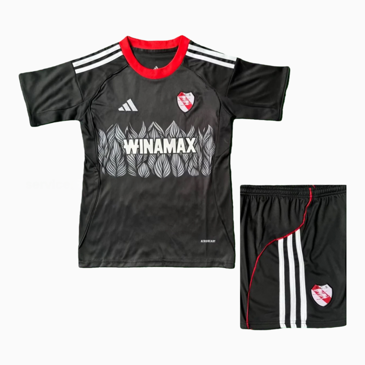 Strasbourg 25-26 Third Black Kids Kit - Unitedfutballjersey