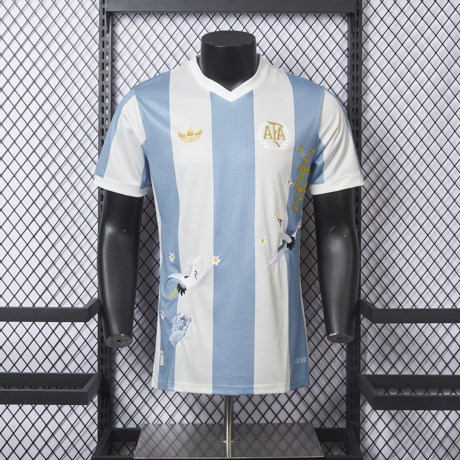 【Embroidered Flower Version】Argentina 25-26 50th Anniversary Jersey - Player Version - Unitedfutballjersey