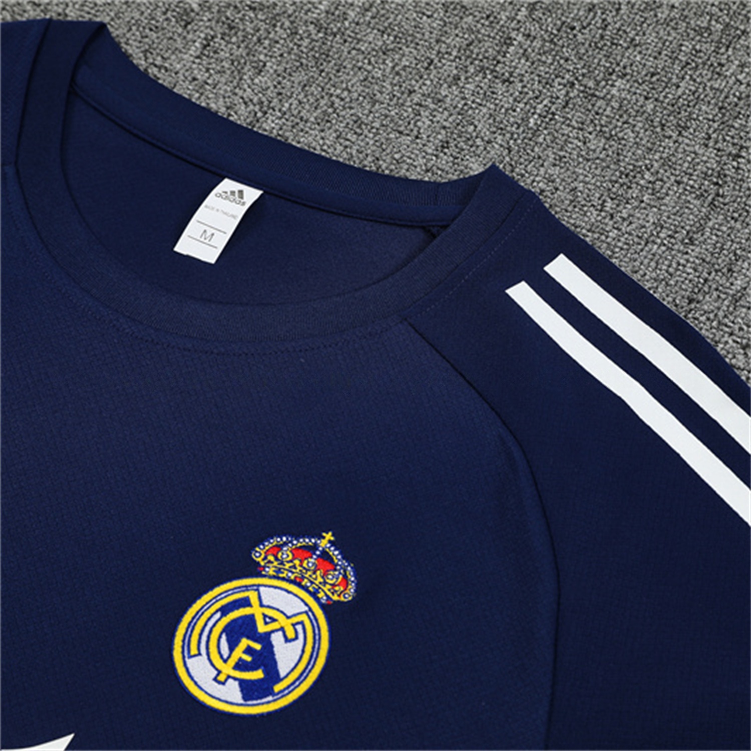 Real Madrid 25-26 Kids Short-Sleeve Training Set - Royal Blue Top & Royal Blue Shorts - Unitedfutballjersey