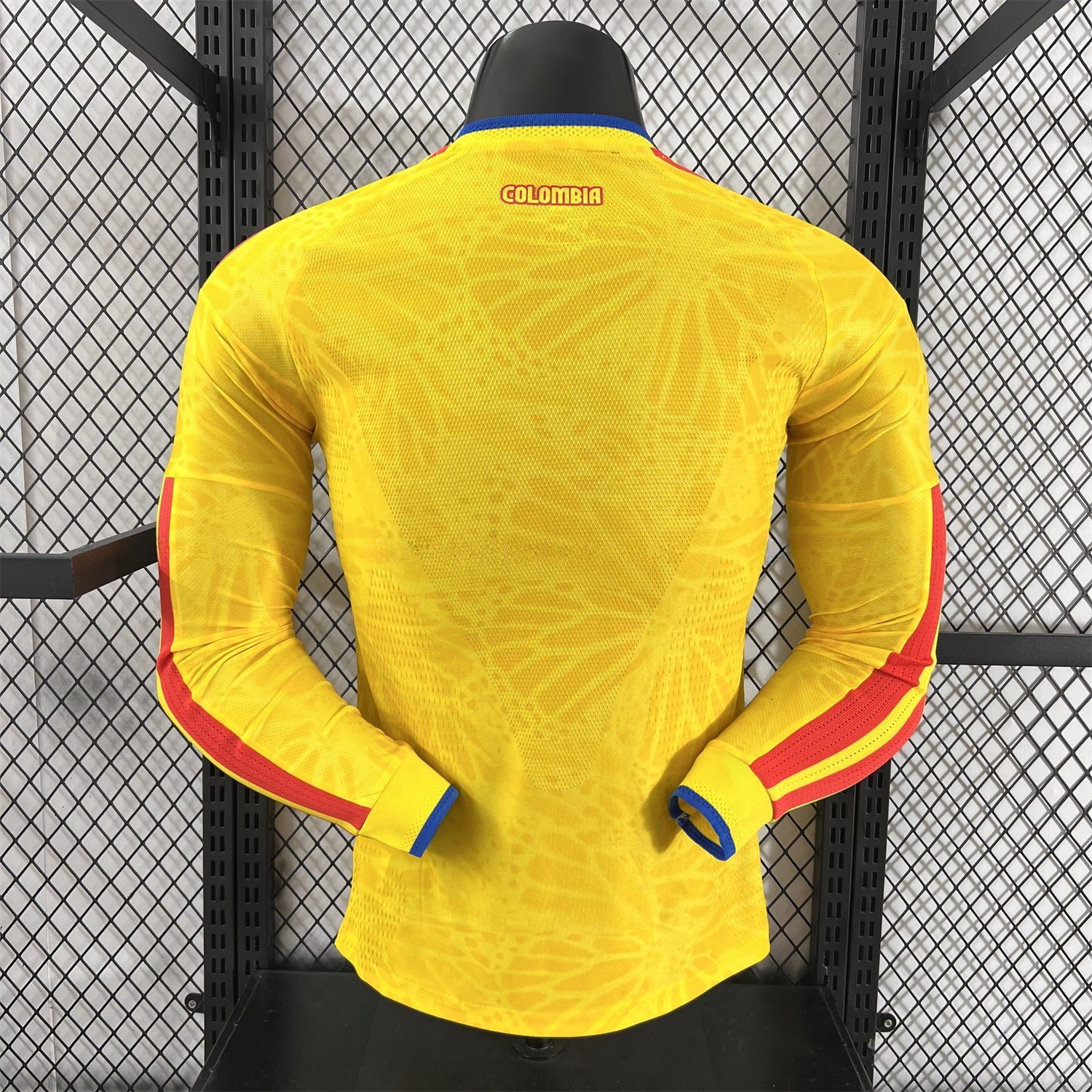 Colombia 2026 Home Long Sleeves Jersey (Leaked Version) - Player Version - Unitedfutballjersey