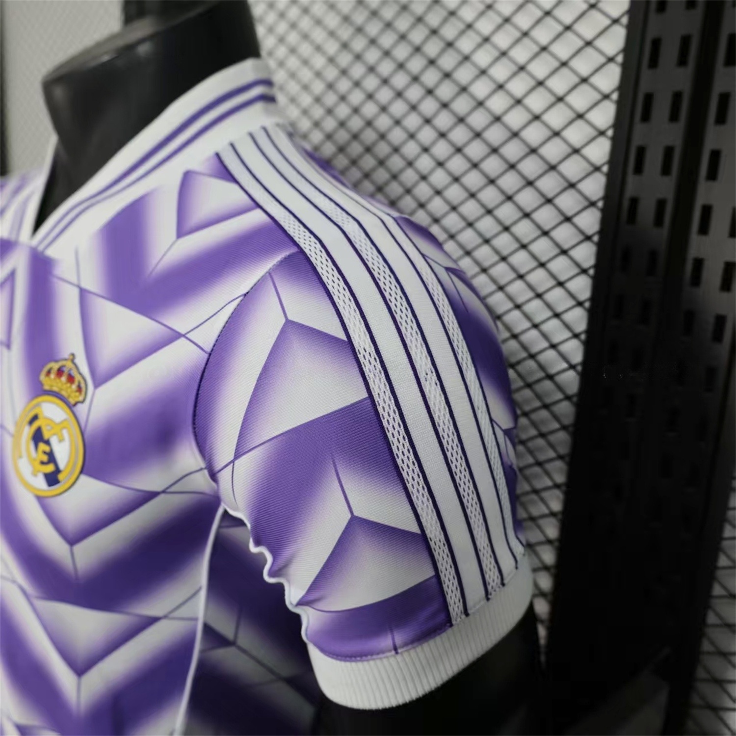 Real Madrid 25-26 Refracted Purple Light White Special Jersey - Player Version - Unitedfutballjersey