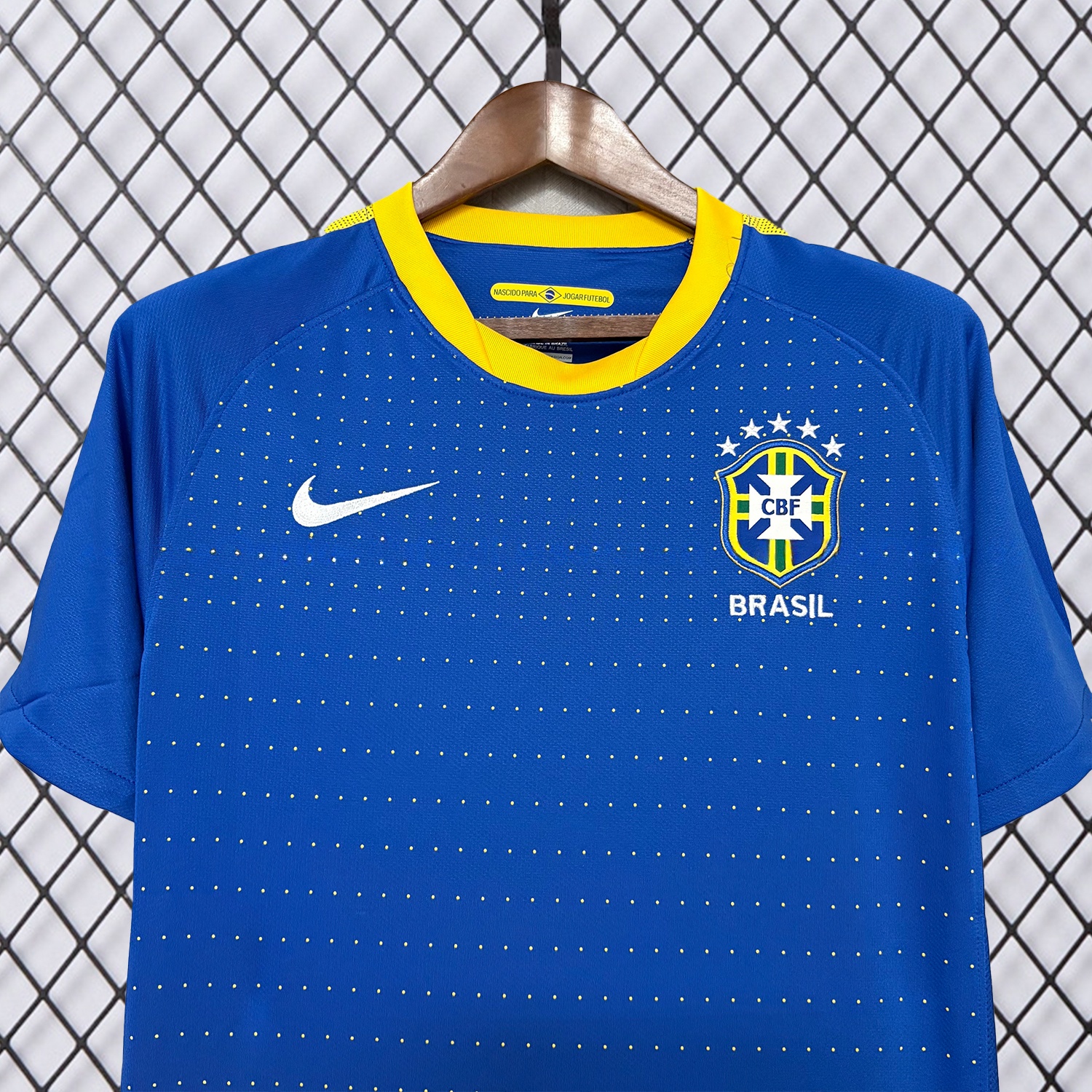 Retro Brazil 2010 Away Blue Jersey - Unitedfutballjersey