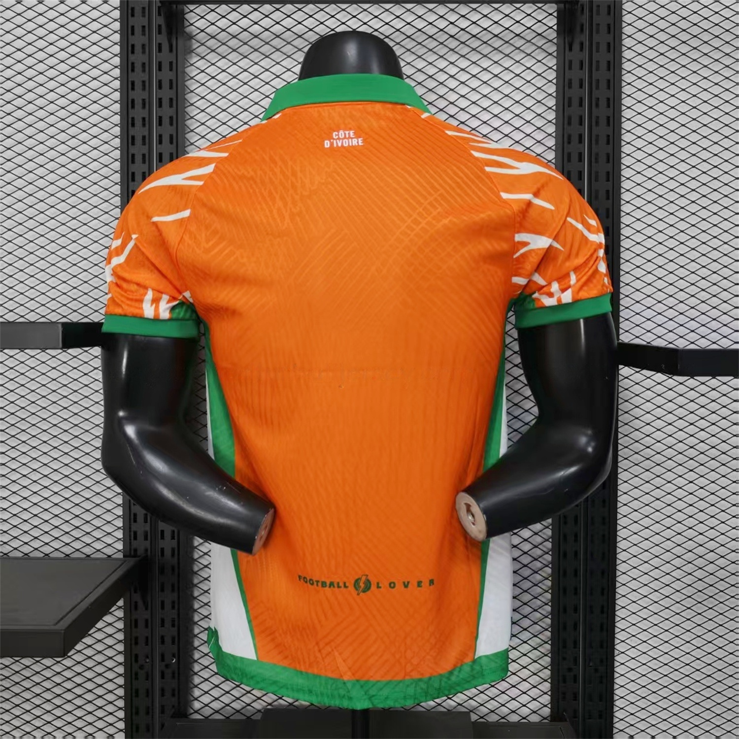 Ivory Coast 25-26 Elephant And Kid Orange Jersey - Player Version - Unitedfutballjersey