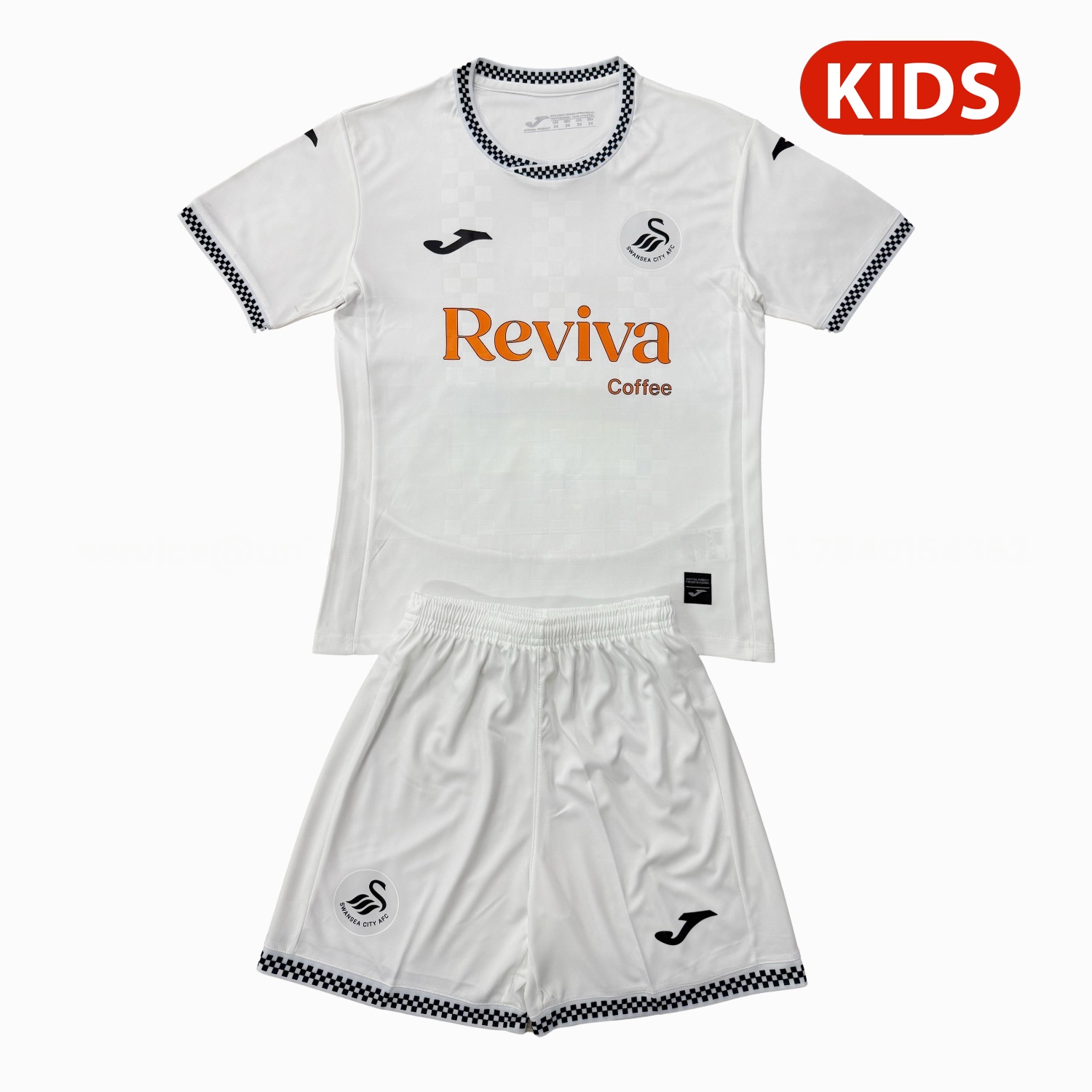 Swansea City 25-26 Home Kids Kit - Unitedfutballjersey