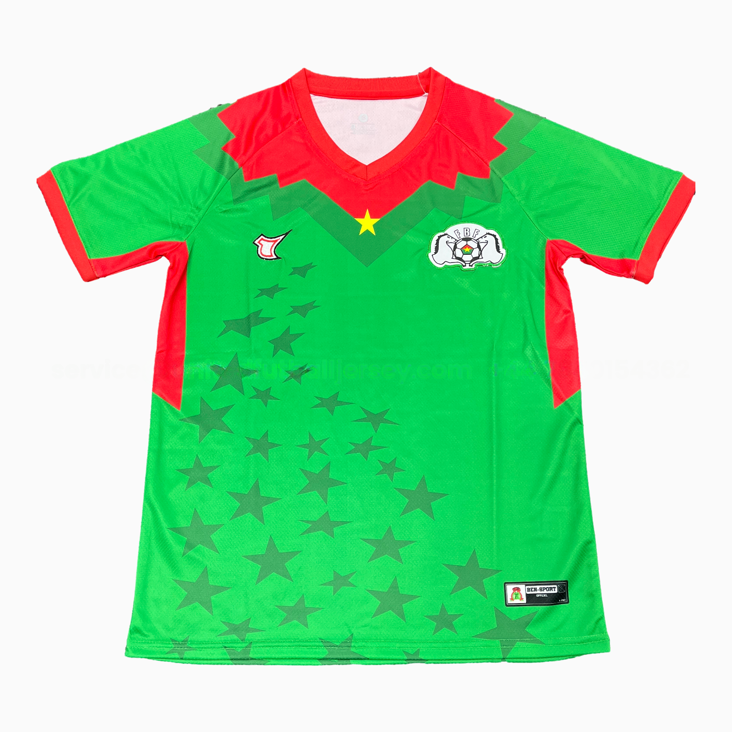 Burkina Faso 2026 Home Stars Green Special Jersey - Fans Version - Unitedfutballjersey