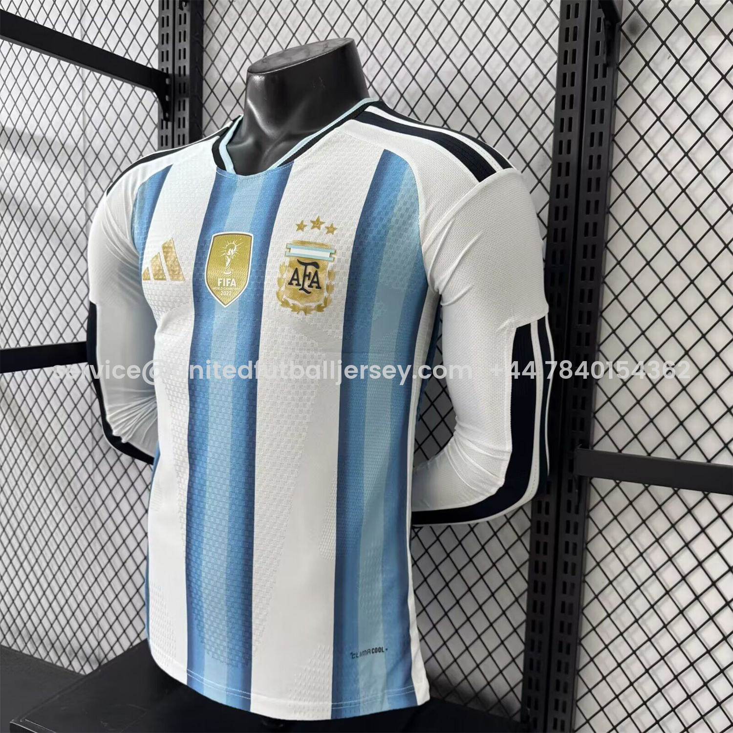 Argentina 2026 Home Long Sleeves Jersey - Player Version - Unitedfutballjersey