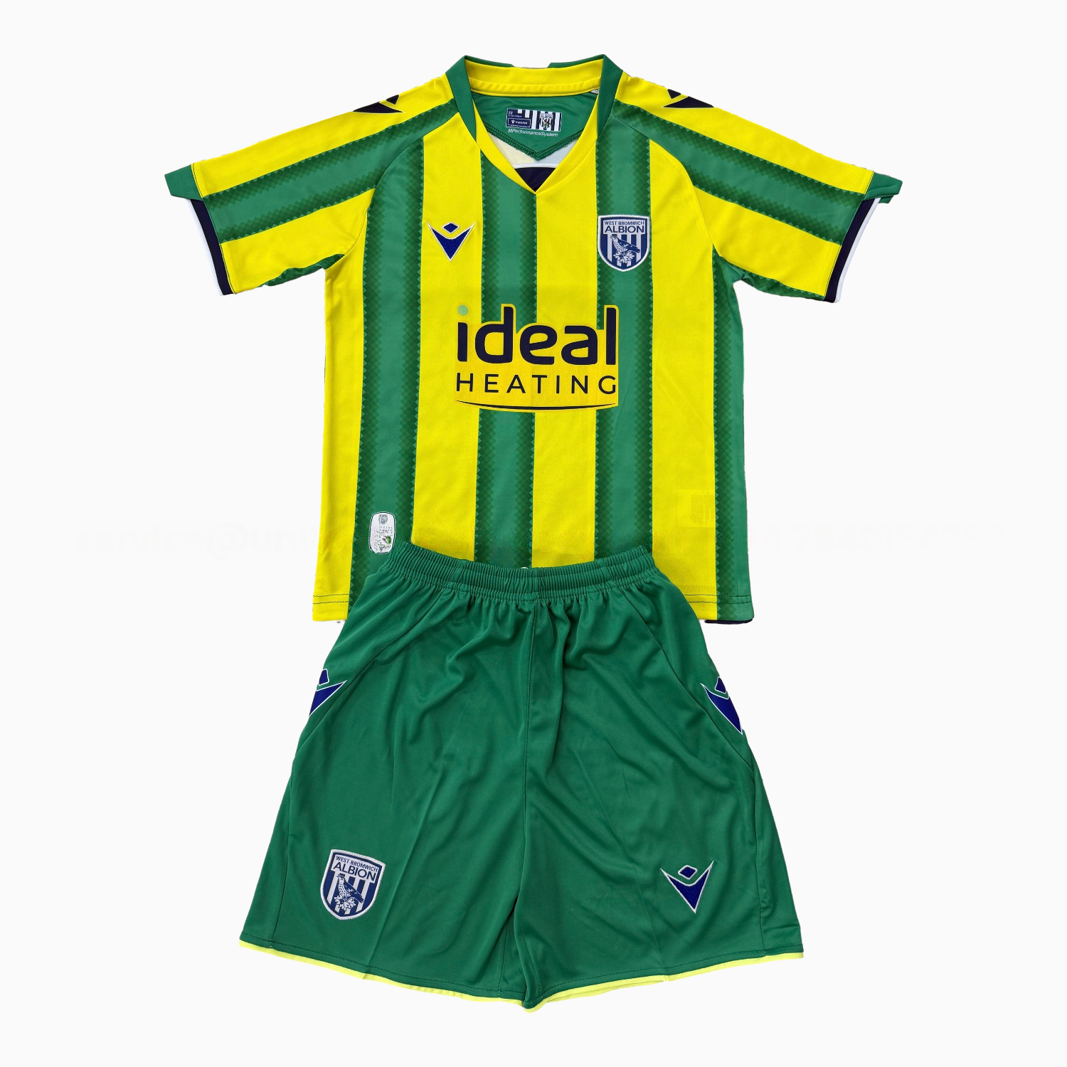 West Bromwich Albion 25-26 Away Men's Adult Jersey Set - Fans Version - Unitedfutballjersey