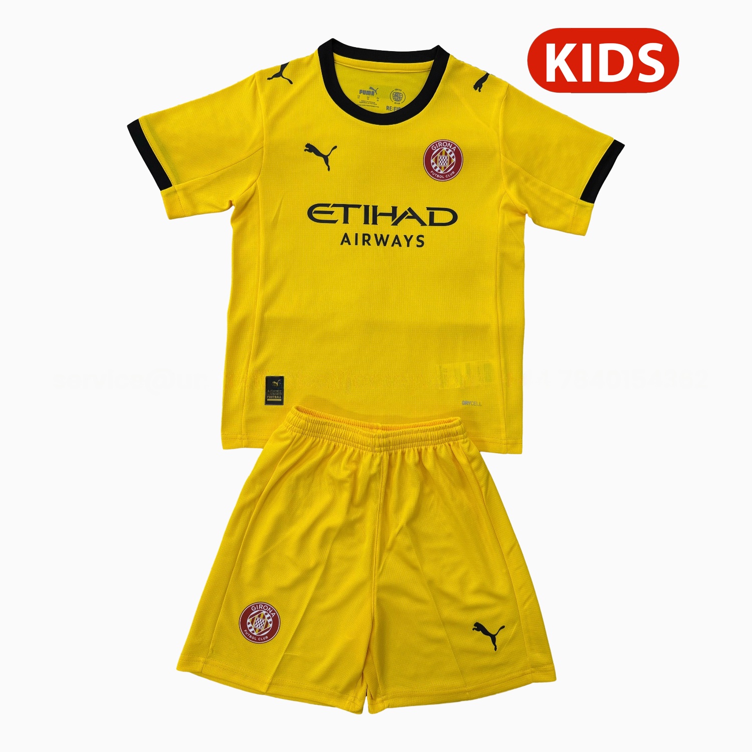 Girona 25-26 Away Kids Kit - Unitedfutballjersey