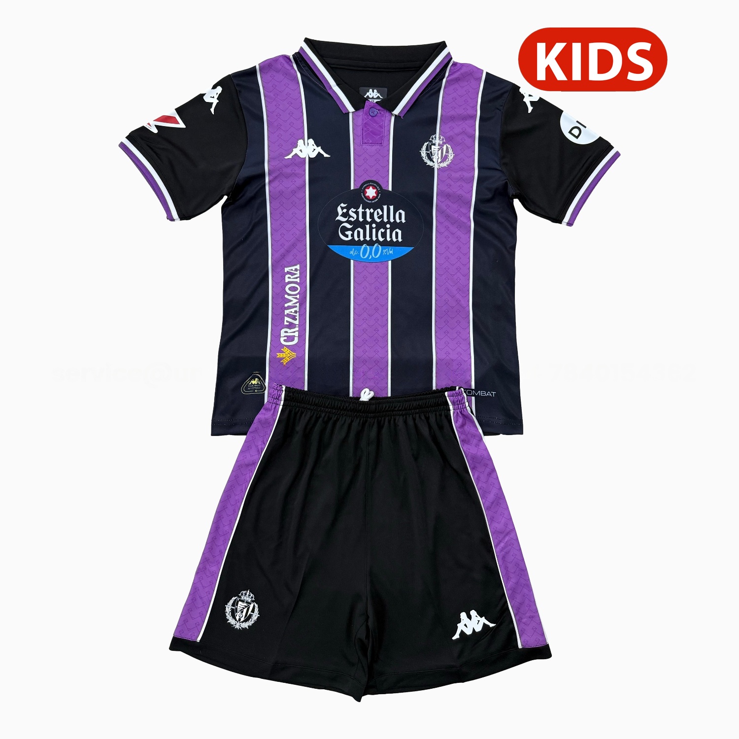 Valladolid 25-26 Away Kids Kit - Unitedfutballjersey