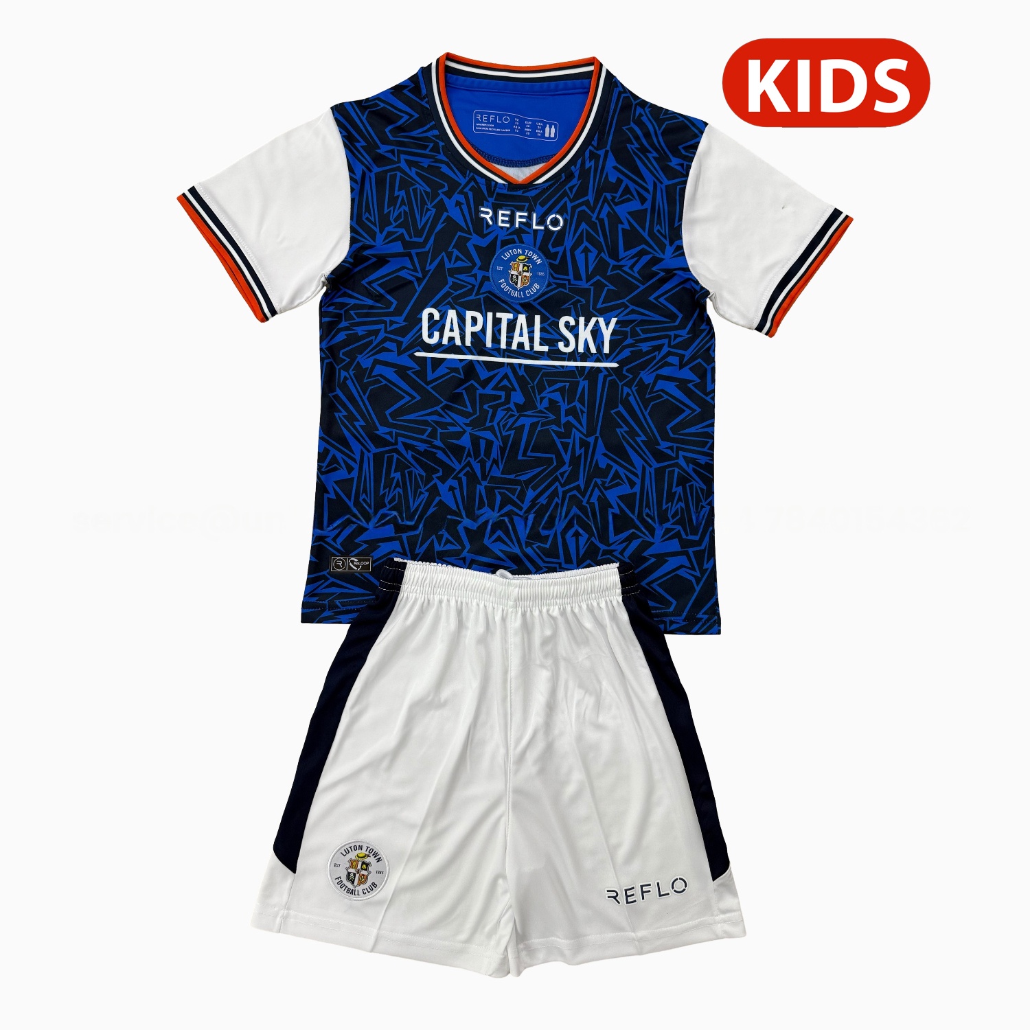 Luton Town 25-26 Away Kids Kit - Unitedfutballjersey