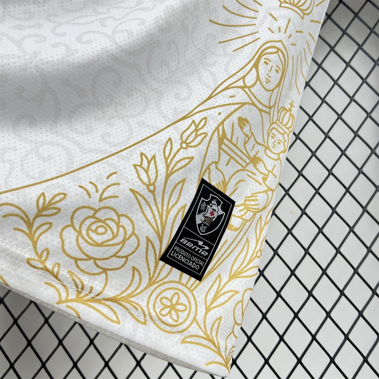 Vasco da Gama 25-26 Yellow Lines White Jersey - Fans Version - Unitedfutballjersey