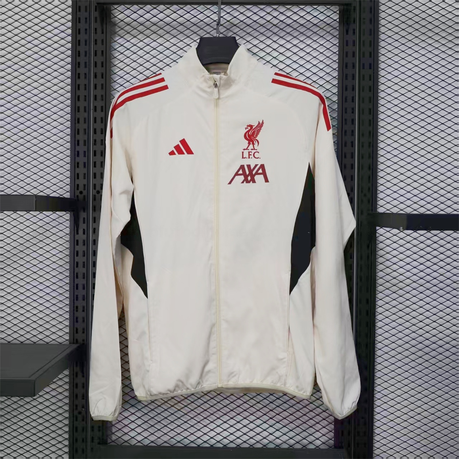 Liver.pool 25-26 White Windbreaker Jacket - Unitedfutballjersey
