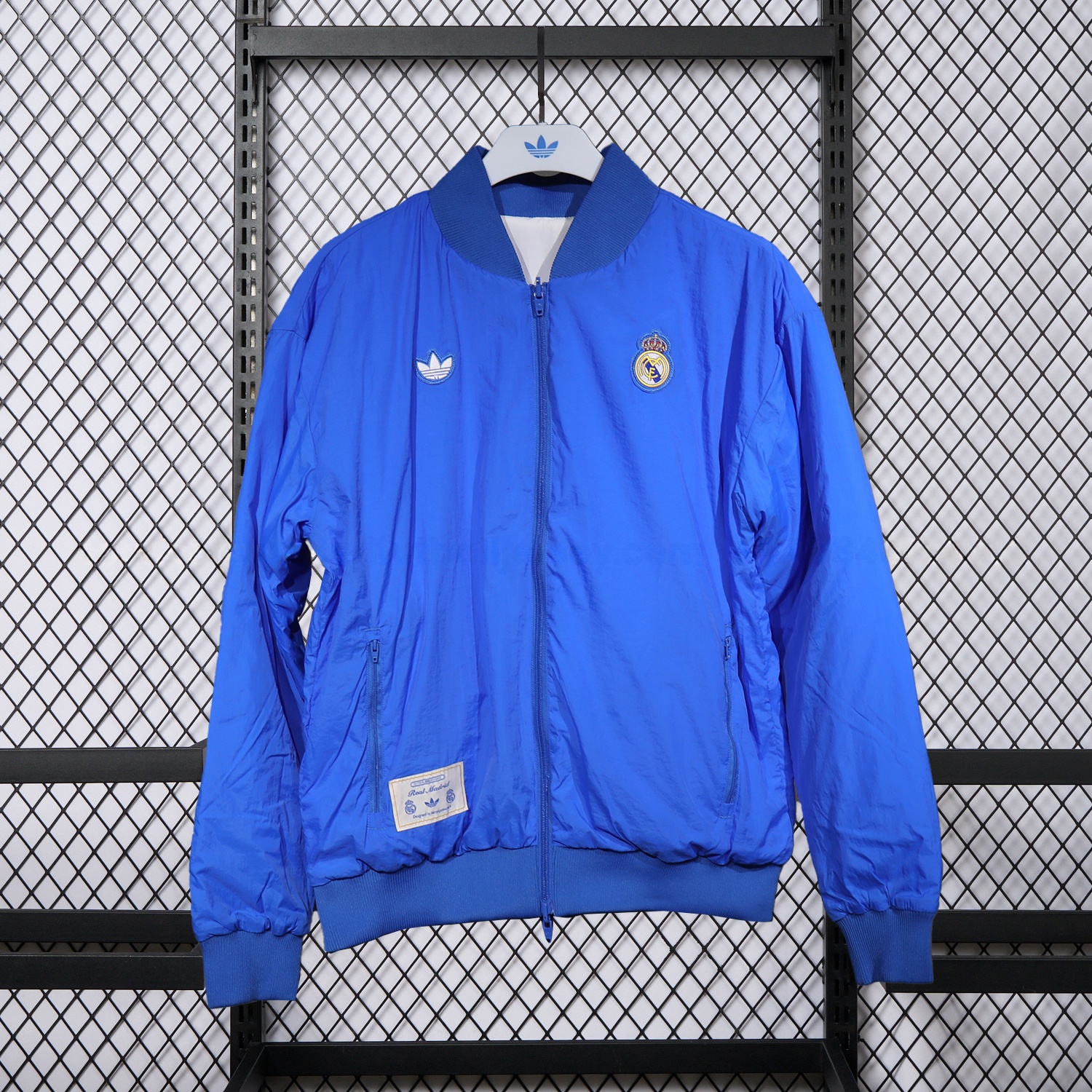 Real Madrid 25-26 Double Sided Reversible Windbreaker - Blue & White - Unitedfutballjersey