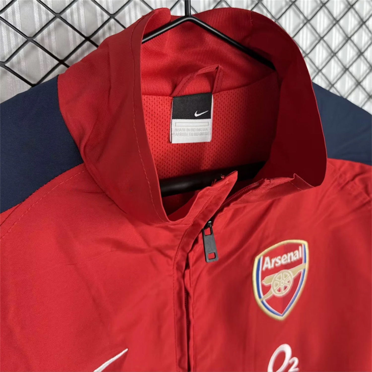 Retro Arsenal 2004-05 Home Windbreaker Jacket - Red - Unitedfutballjersey