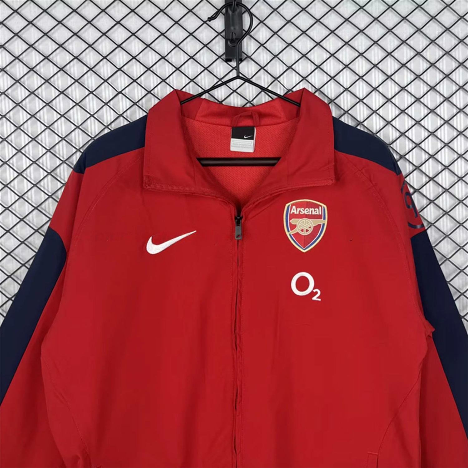 Retro Arsenal 2004-05 Home Windbreaker Jacket - Red - Unitedfutballjersey