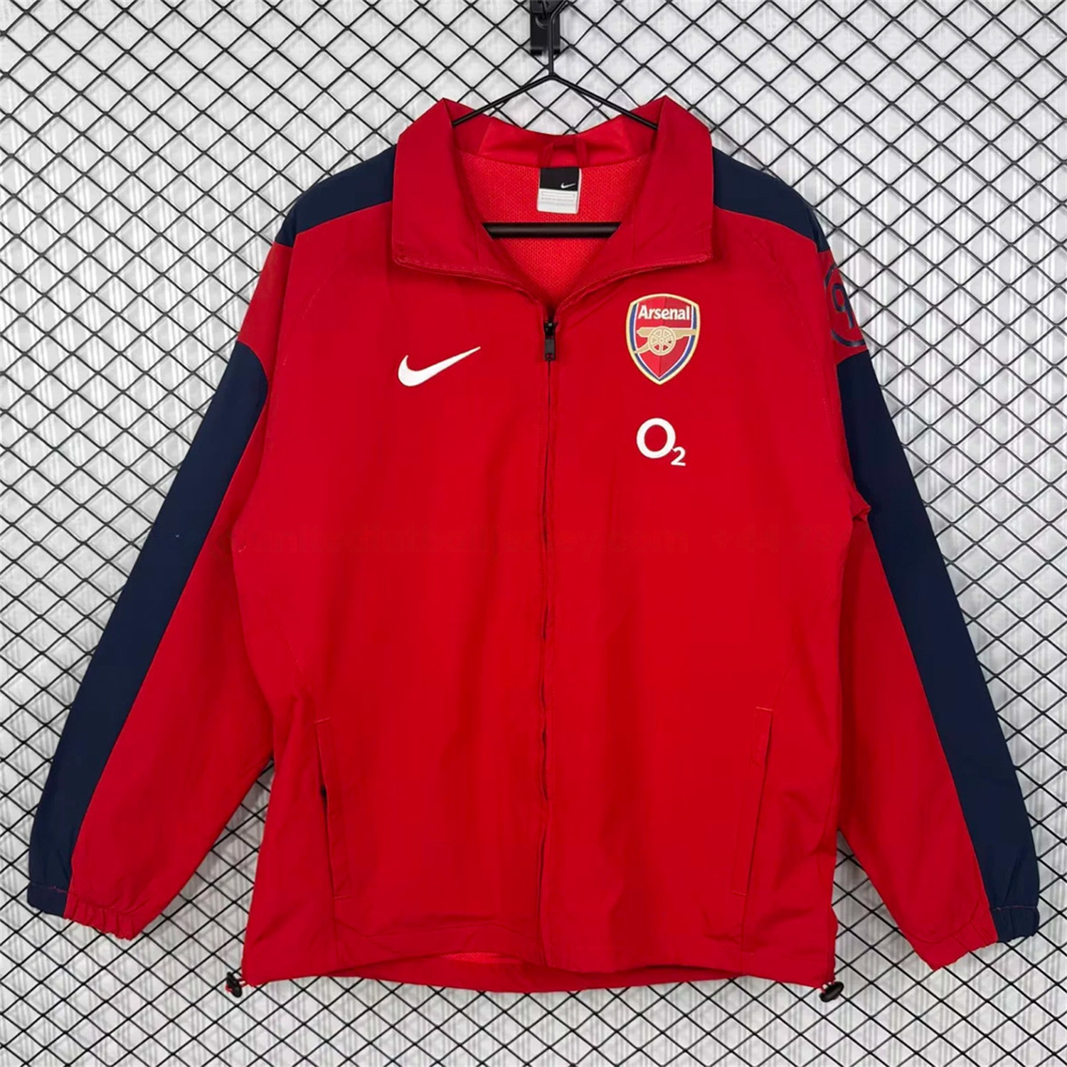 Retro Arsenal 2004-05 Home Windbreaker Jacket - Red - Unitedfutballjersey