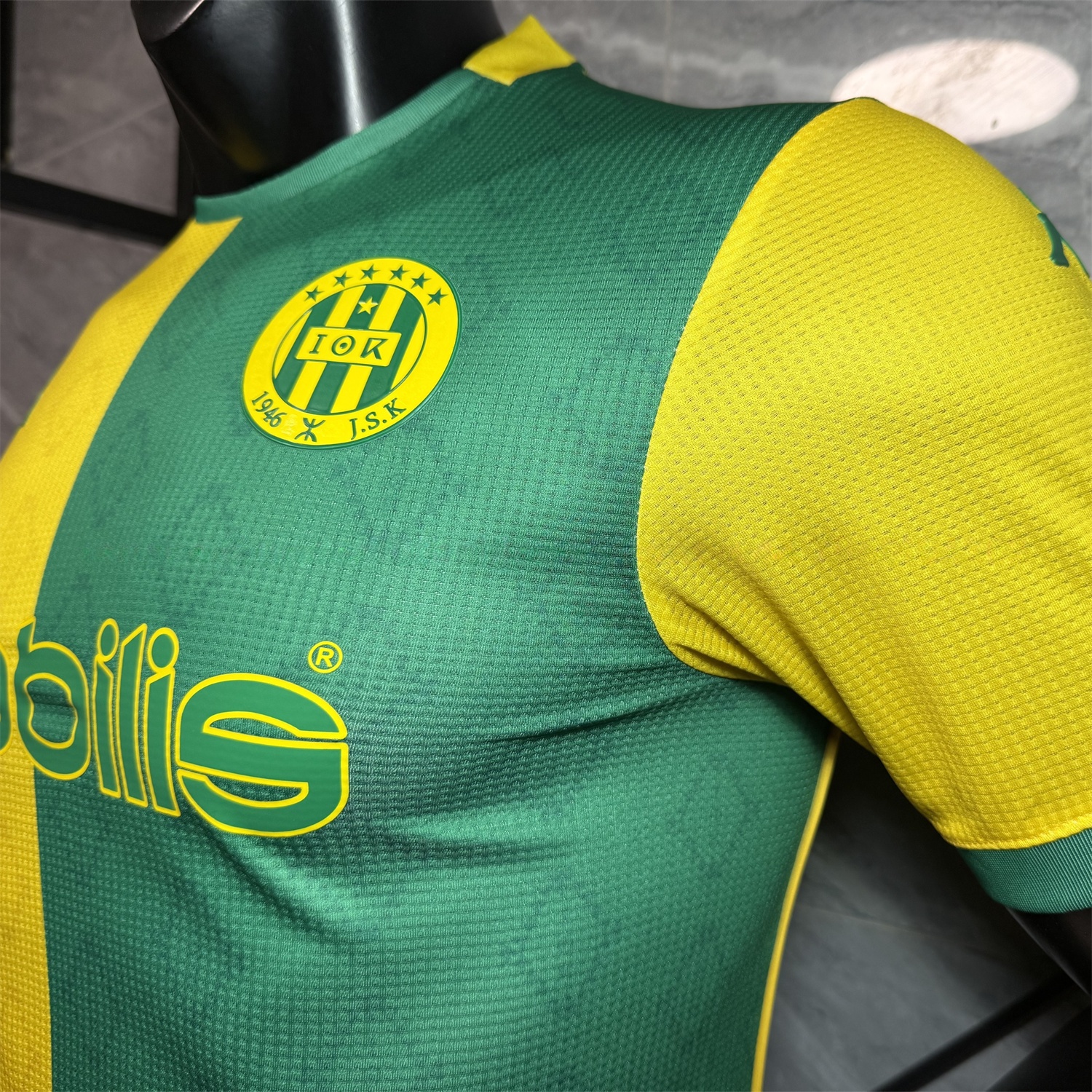 JS Kabylie 25-26 Home Yellow And Green Jersey - Player Version - Unitedfutballjersey