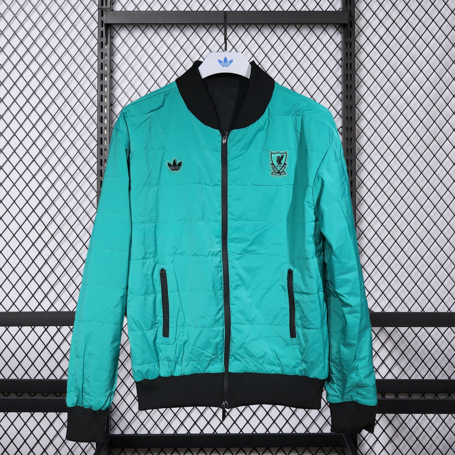 Liver.pool 25-26 Double Sided Reversible Windbreaker - Black & Green - Unitedfutballjersey