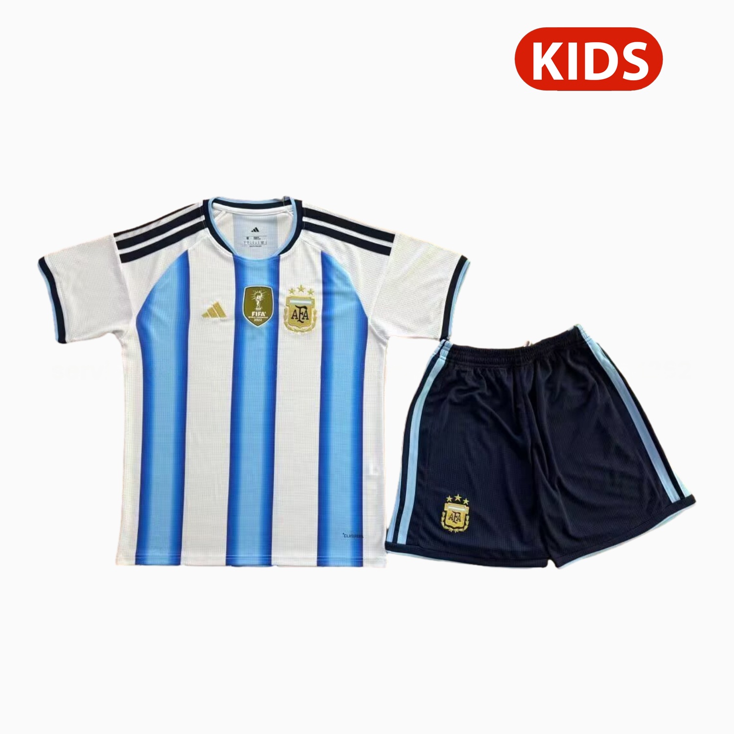 Argentina 2026 Home Kids Kit - With Chest Patch - Unitedfutballjersey