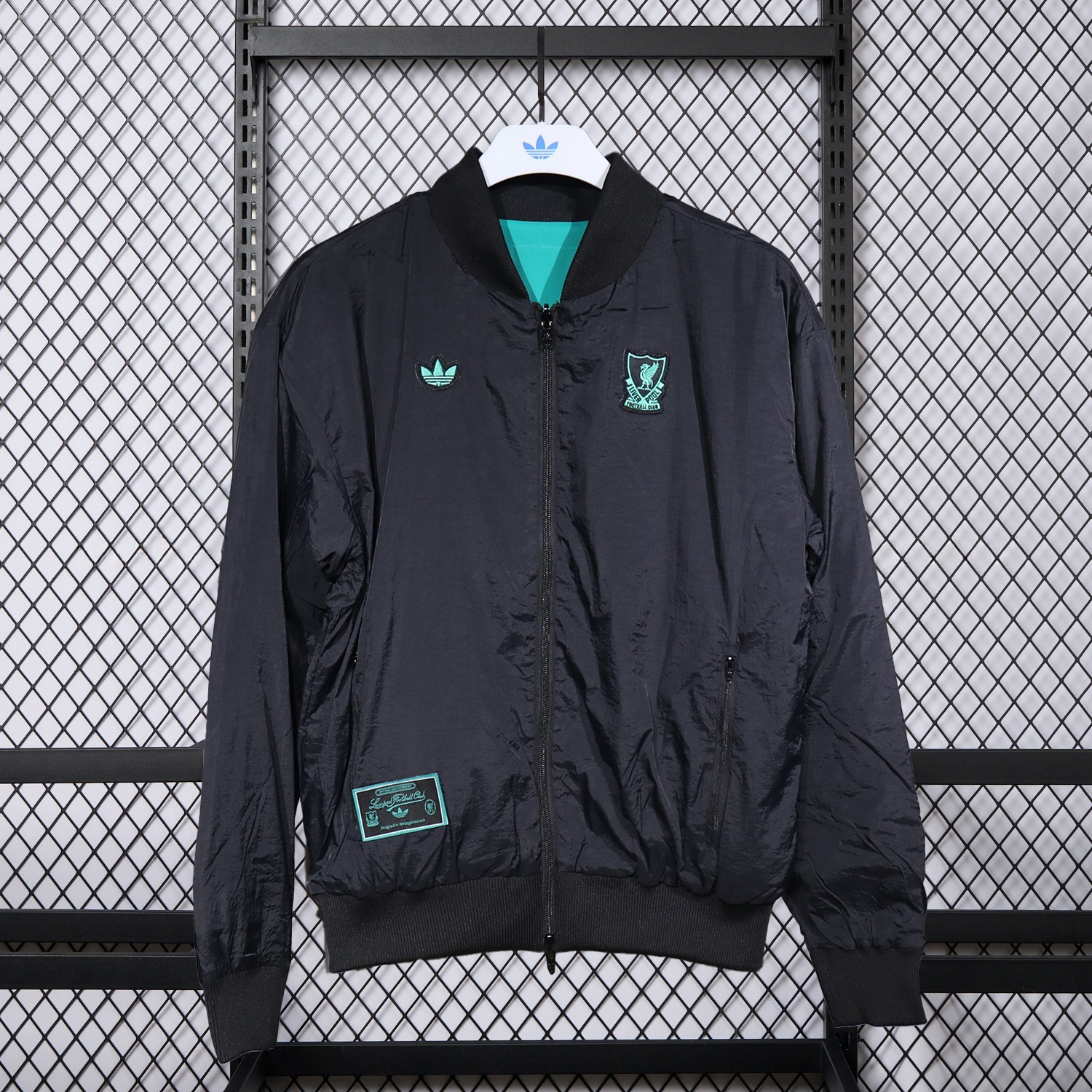 Liver.pool 25-26 Double Sided Reversible Windbreaker - Black & Green - Unitedfutballjersey