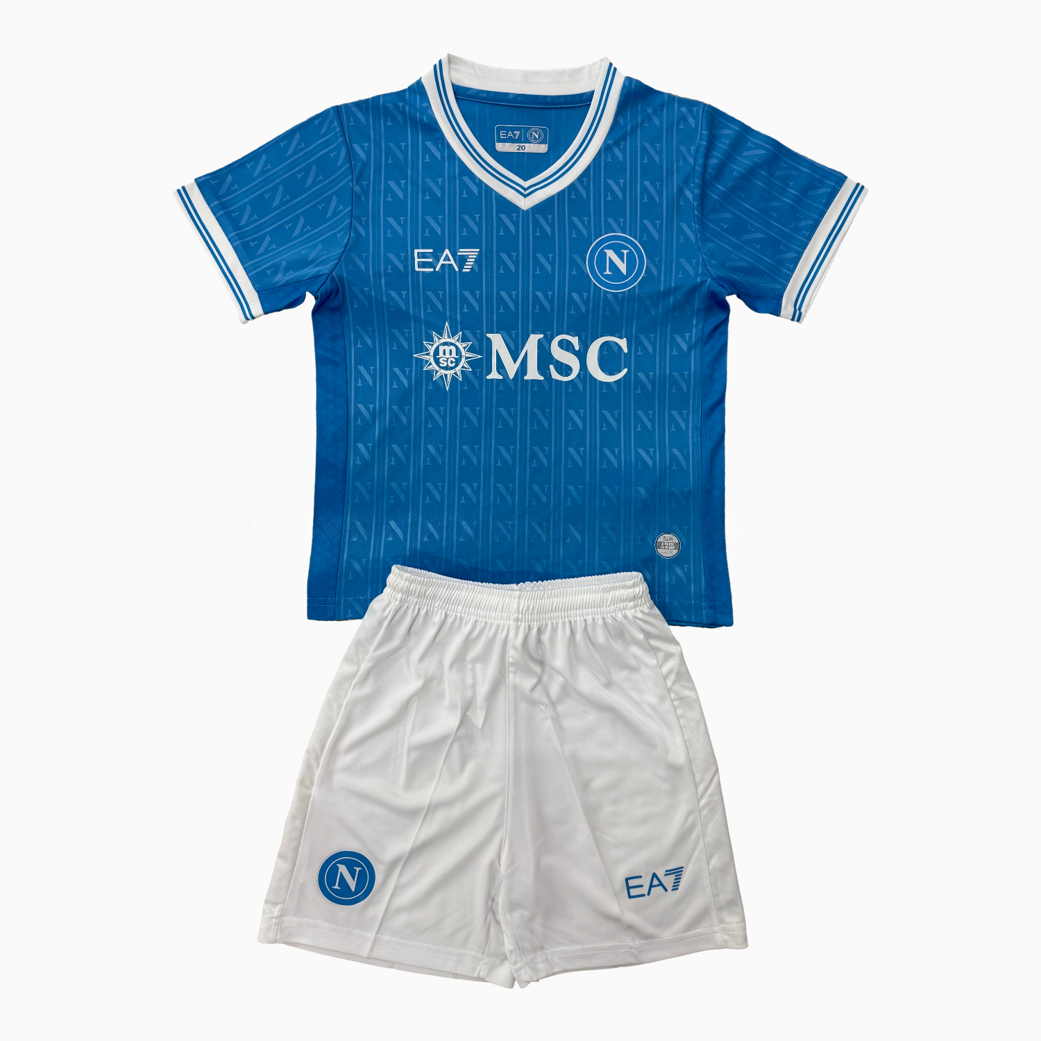 Napoli 25-26 European Home Kids Kit - Unitedfutballjersey