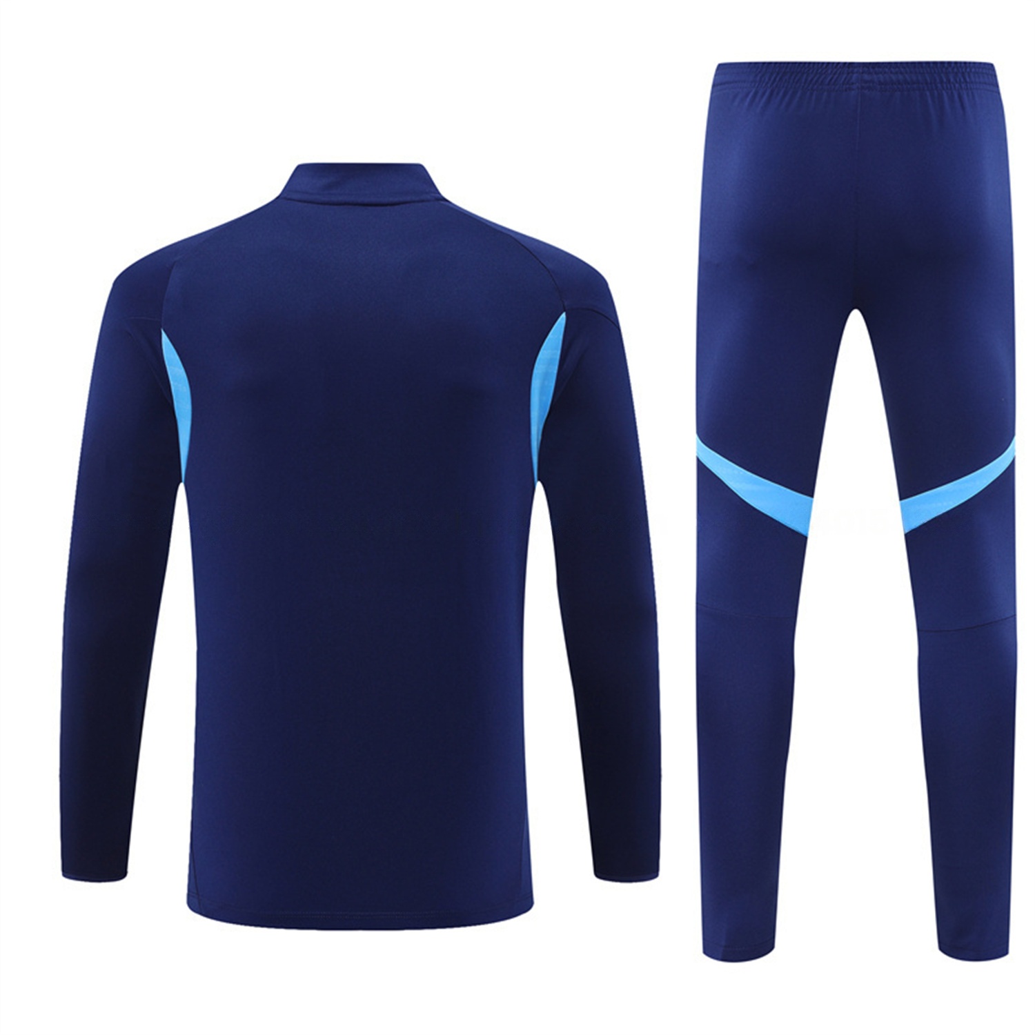 Real Madrid 25-26 Kids Long Sleeve Training Set - Deep Blue Top & Pants - Unitedfutballjersey