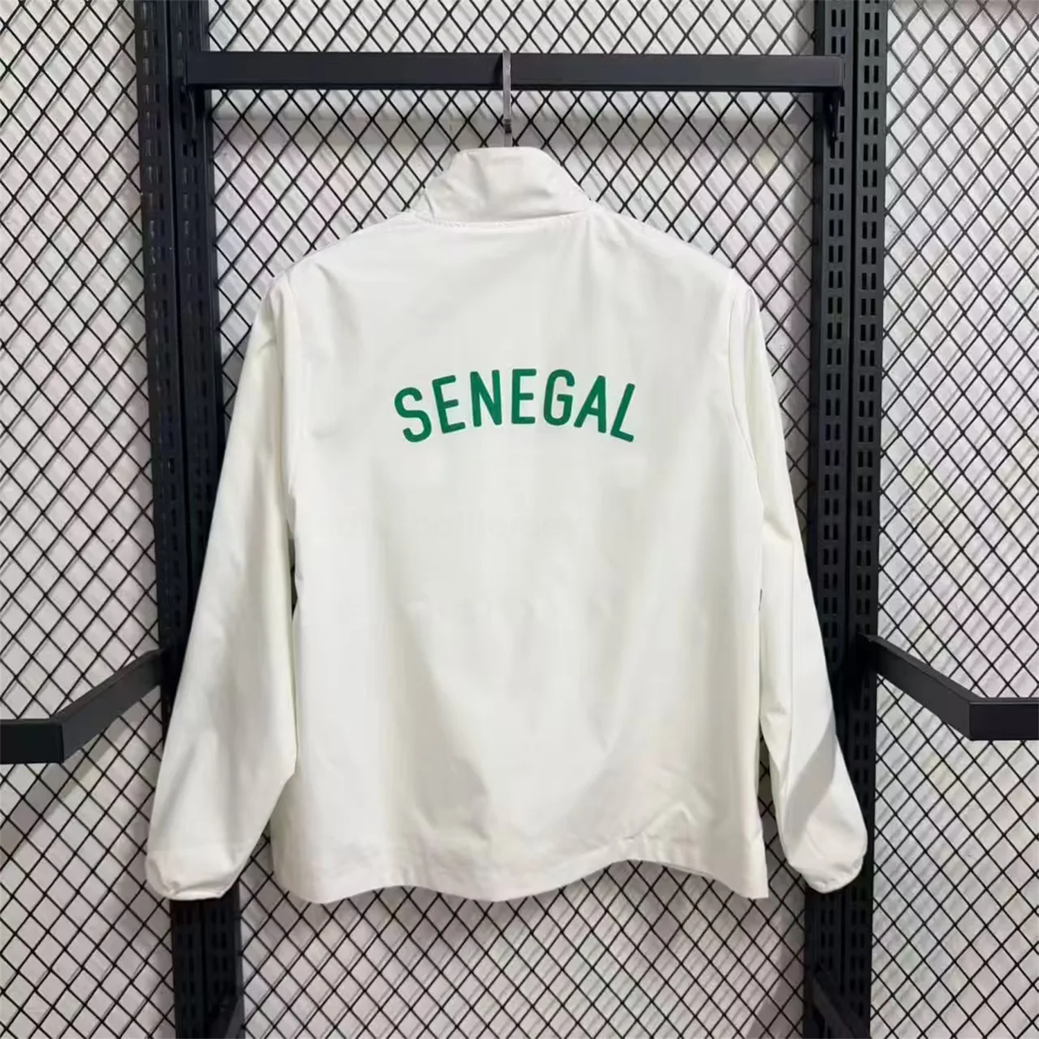 Senegal 25-26 Windbreaker Jacket - White And Green - Unitedfutballjersey