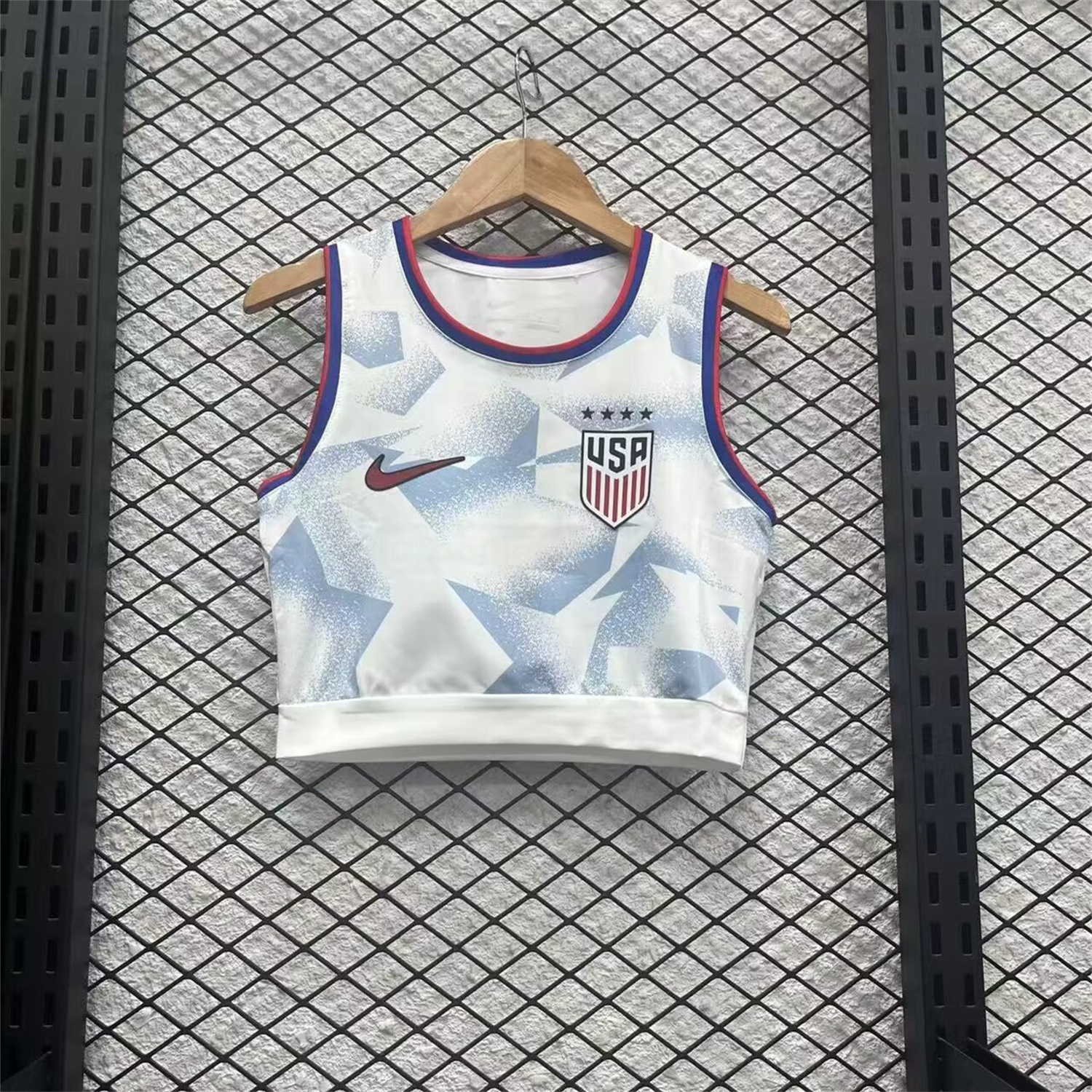 Women's United States USA 25-26 Women's Team Home Yoga Vest - Unitedfutballjersey