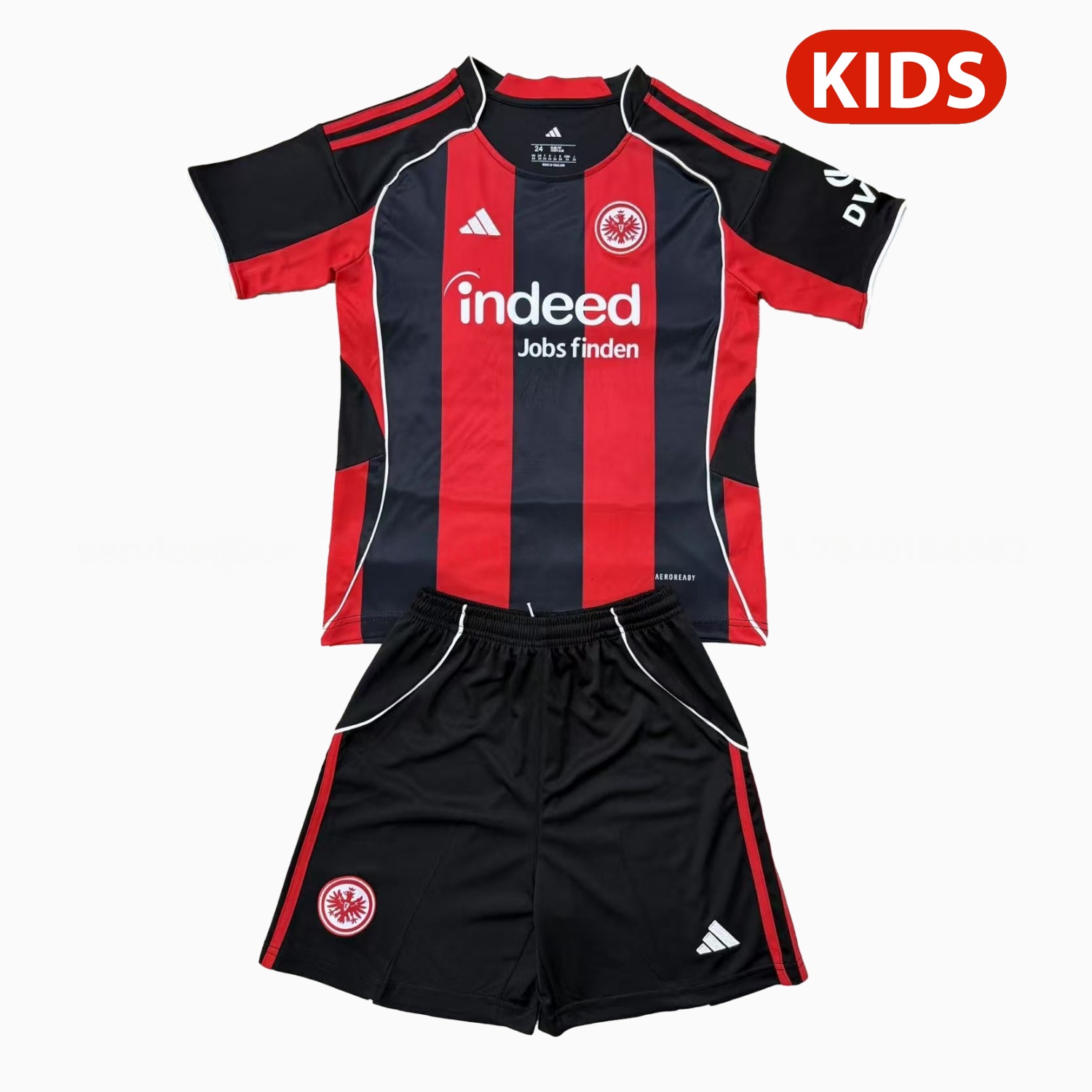 Frankfurt 25-26 Home Kids Kit - Unitedfutballjersey