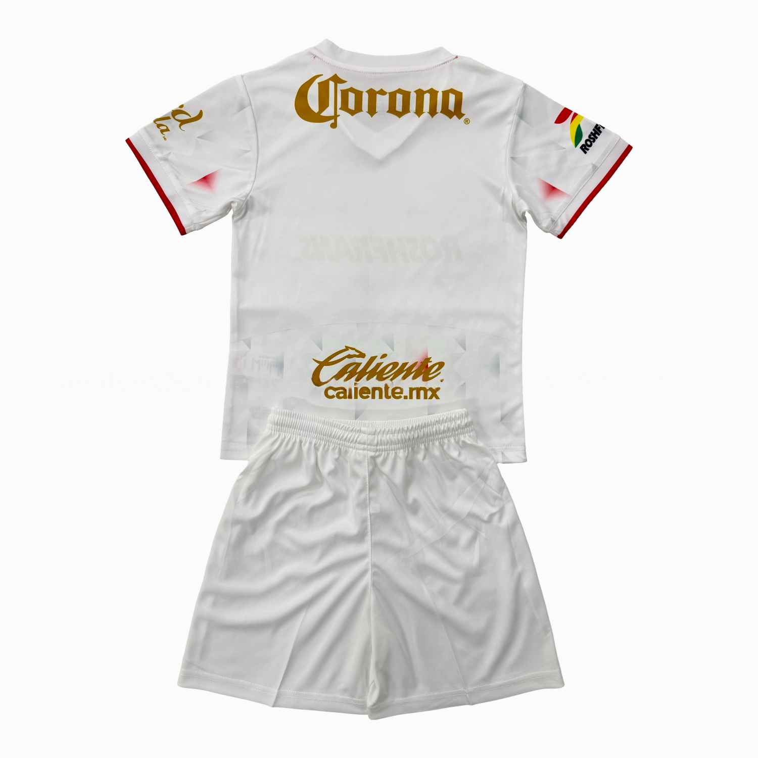 Toluca 25-26 Away White Kids Kit - Unitedfutballjersey