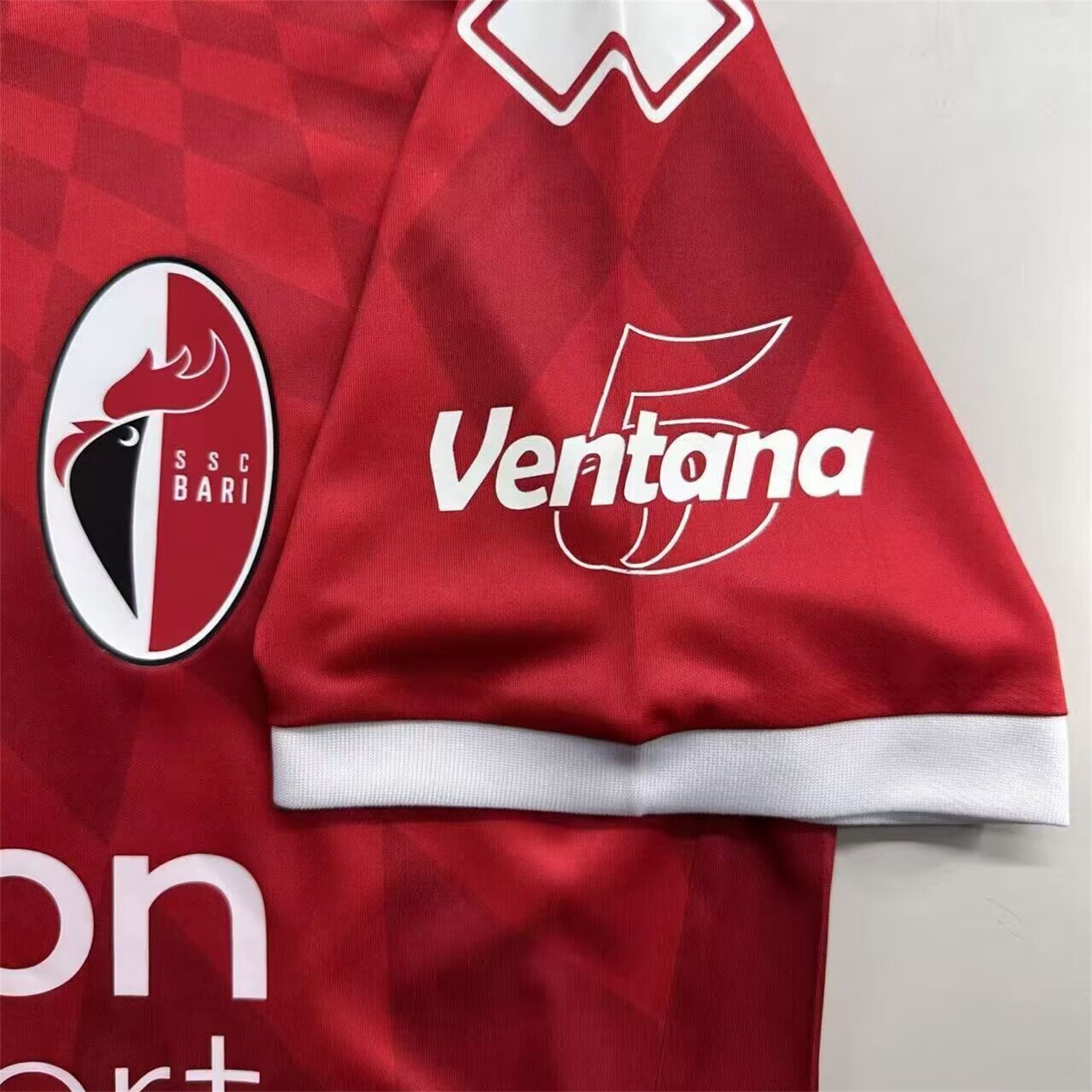 SSC Bari 25-26 Away Red Jersey - Fans Version - Unitedfutballjersey