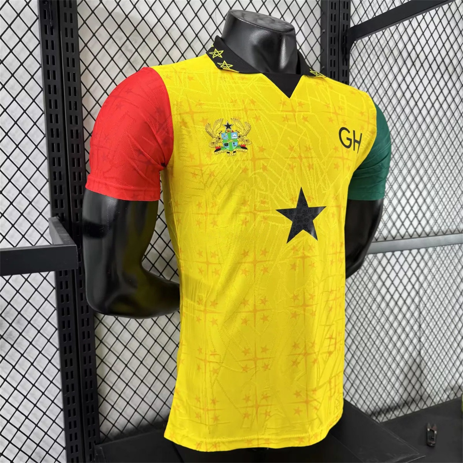 Ghana 2026 Coat Of Arms Yellow Special Jersey - Player Version - Unitedfutballjersey