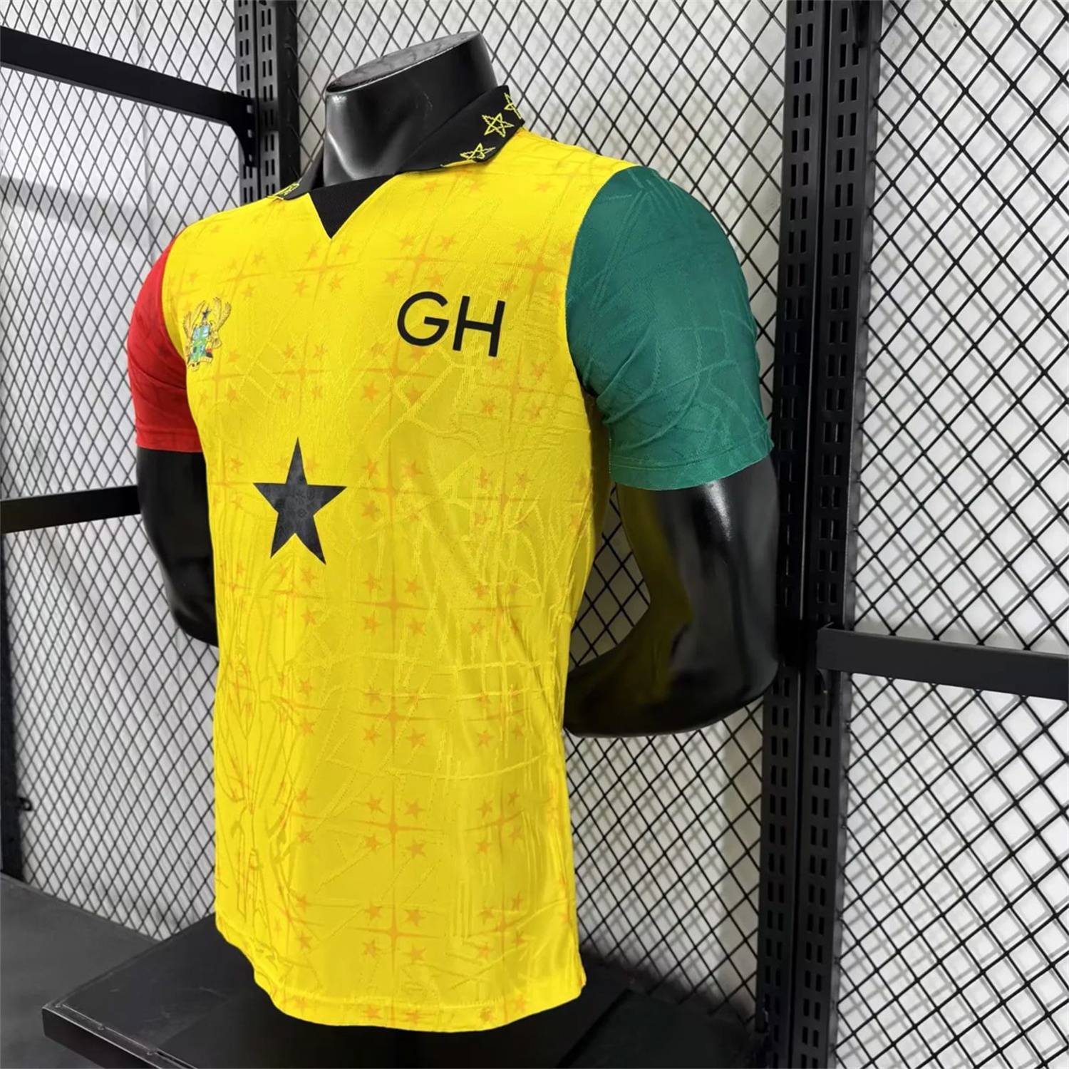 Ghana 2026 Coat Of Arms Yellow Special Jersey - Player Version - Unitedfutballjersey
