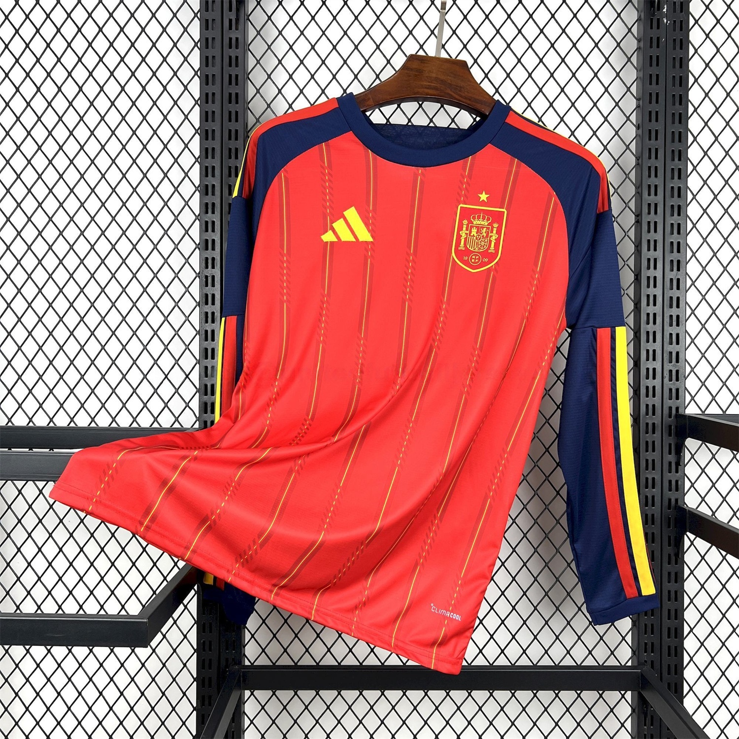 Spain 2026 Home Red Long Sleeves Jersey - Fans Version - Unitedfutballjersey